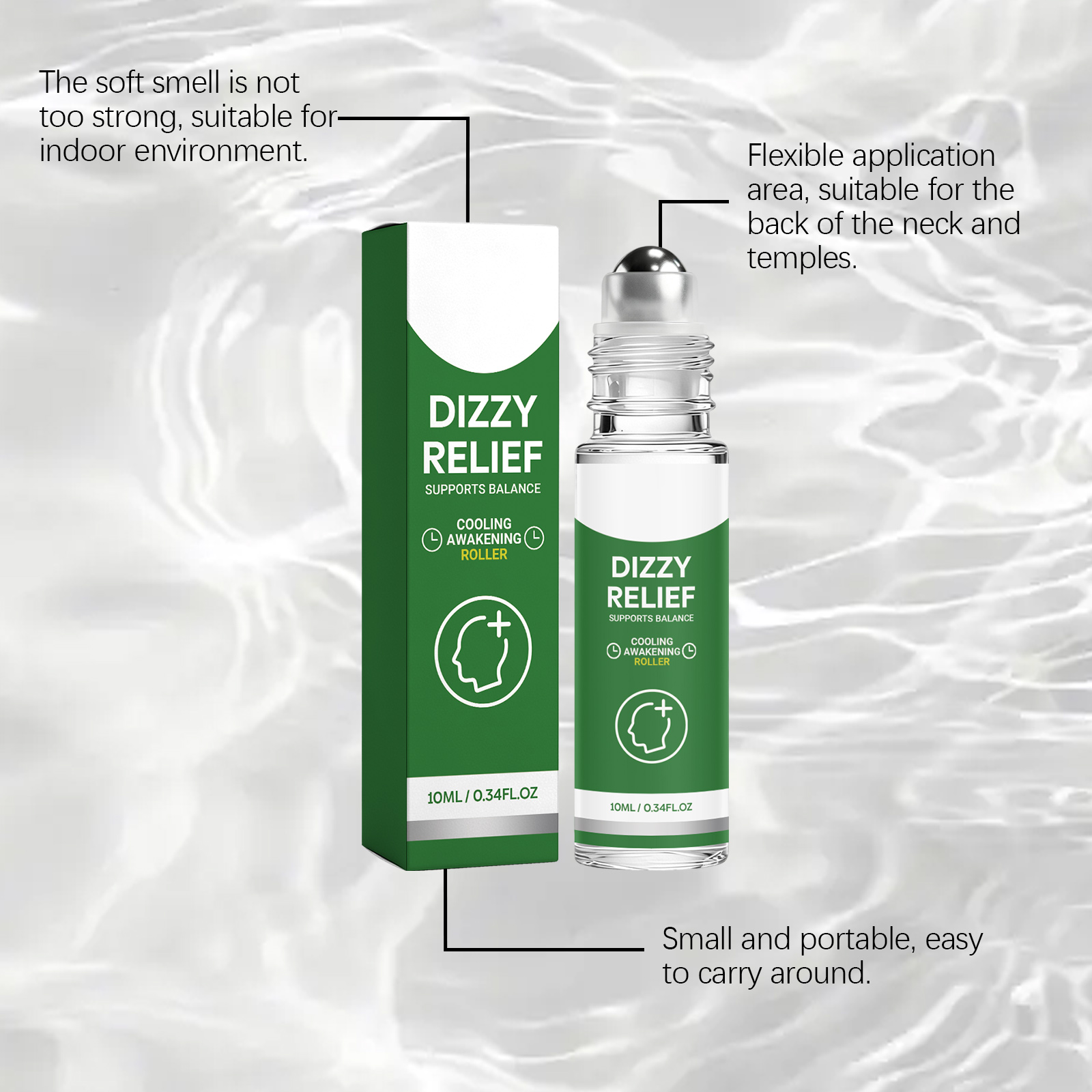 Body Care Roller Essence Mint Cool Easy Smoothe Daily Body Discomfort Relief