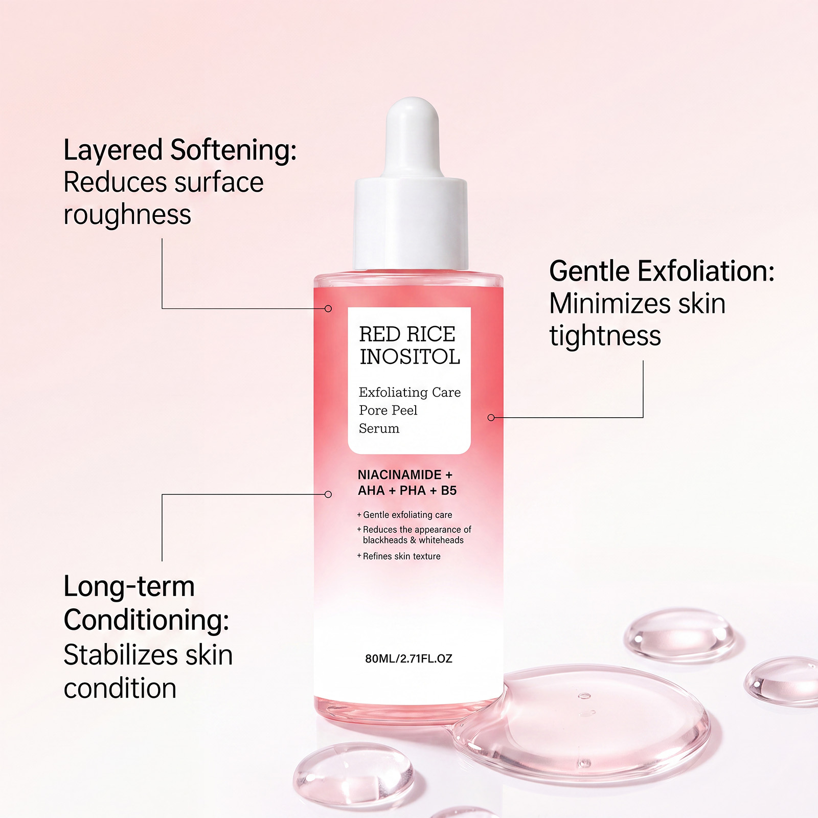 Pore Renewal Essence Liquid Mild Clean Facial Cuticle Soft Smooth Skin Refreshing Bright Skincare Extract