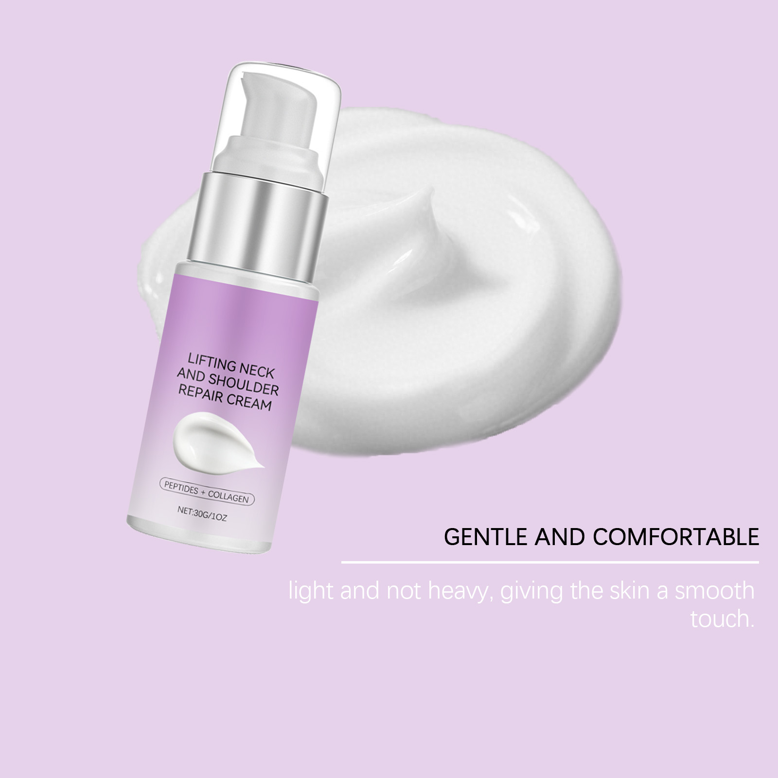 Moisturizing Neck Cream Light Texture Nourishing Refreshing Nonsticky Hydrating Care For Neck Skin