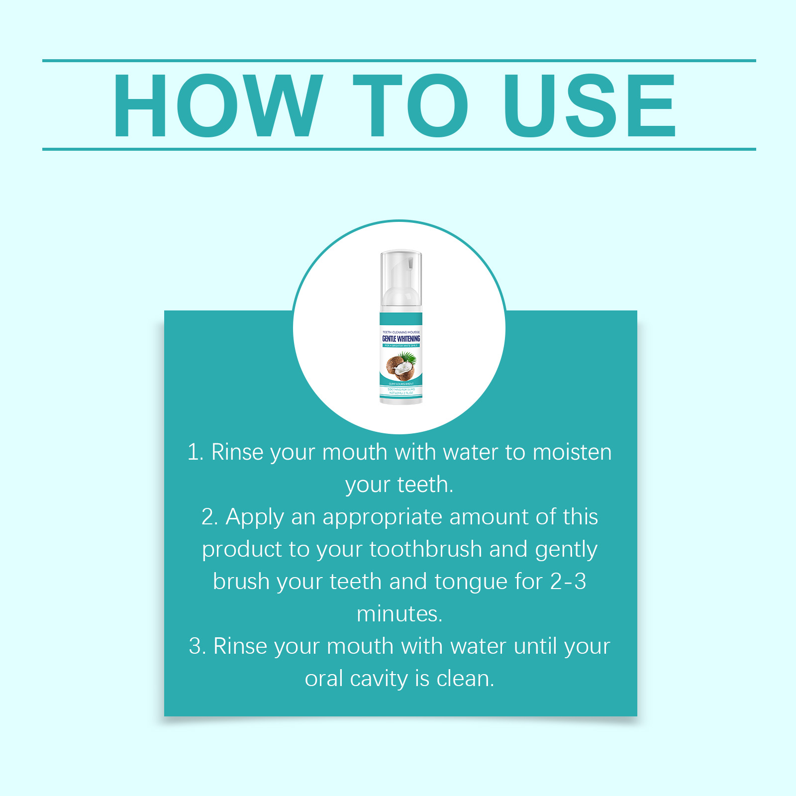 Teeth Cleaning Mousse Mild Cleansing Protect Teeth Purify Daily Comfort Oral Fresh Care Remove Stains