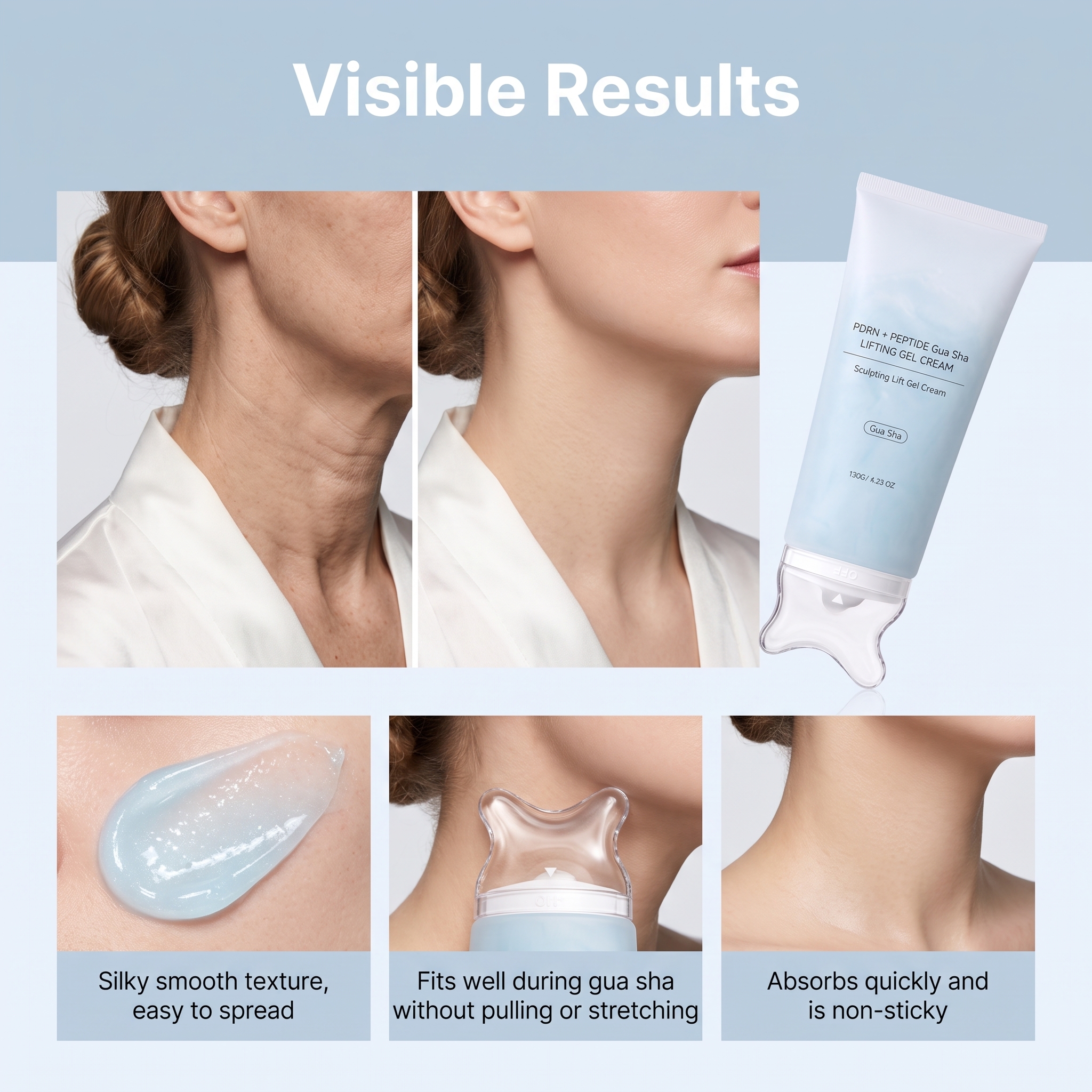 Enrich Firming Scraping Cream Skin Body Facial Care Moisturizing Tightening Massage Daily External Use