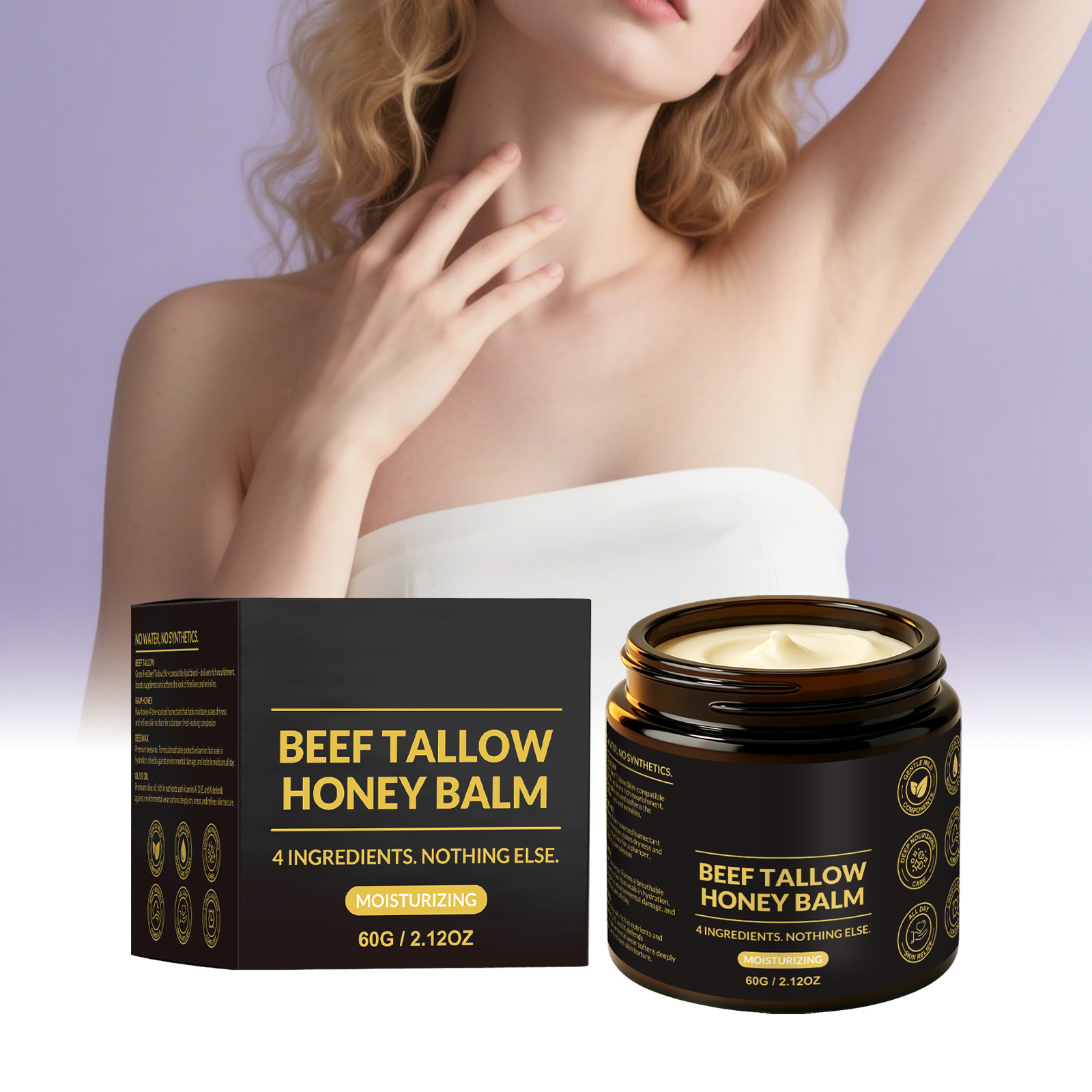 Butter Honey Skin Ointment Fine Smooth Moist Refreshing Nonsticky Repair Dry Body Skin