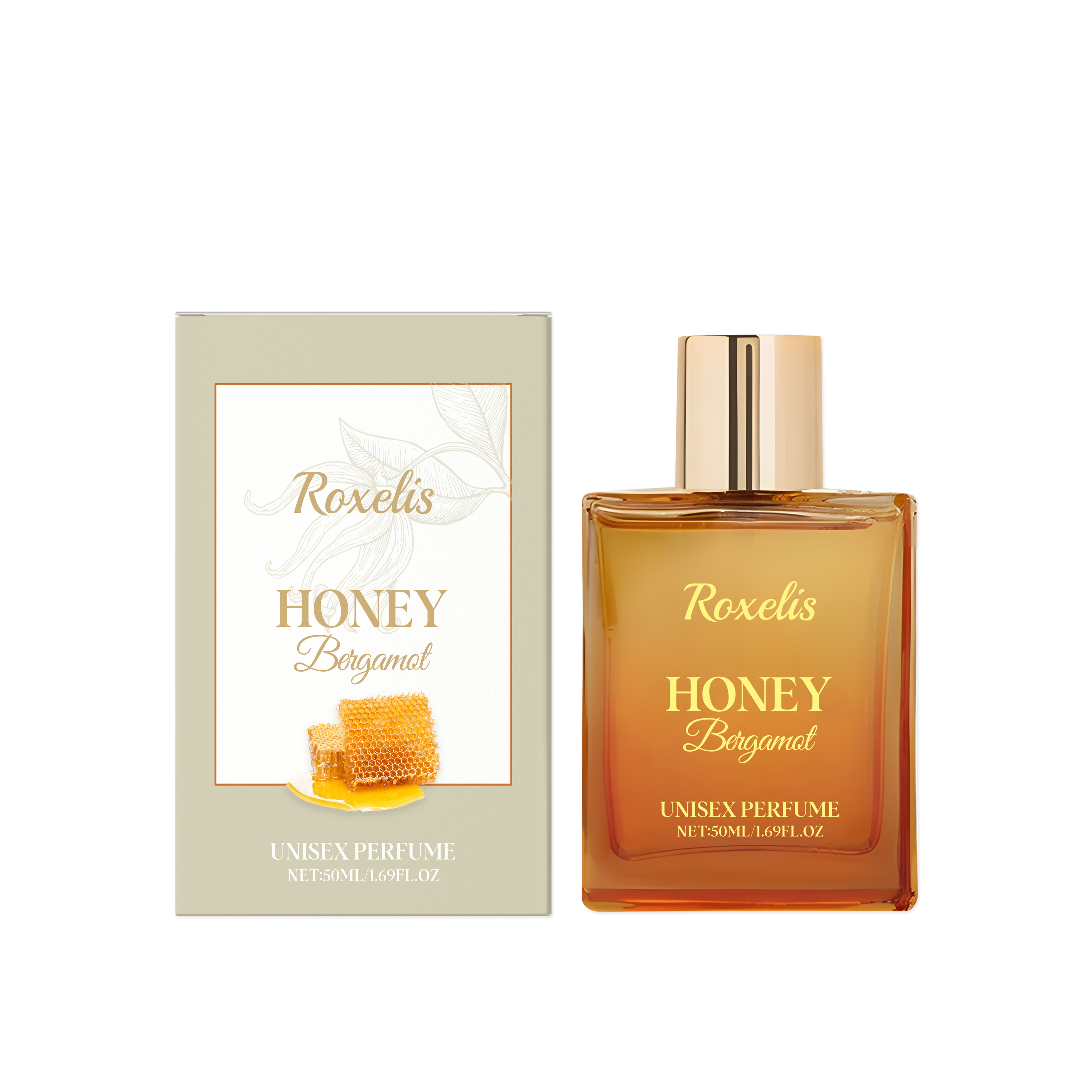 Honey Bergamot Unisex Perfume Mild Natural Fresh Scent Feminine Charm Daily Portable Long Lasting