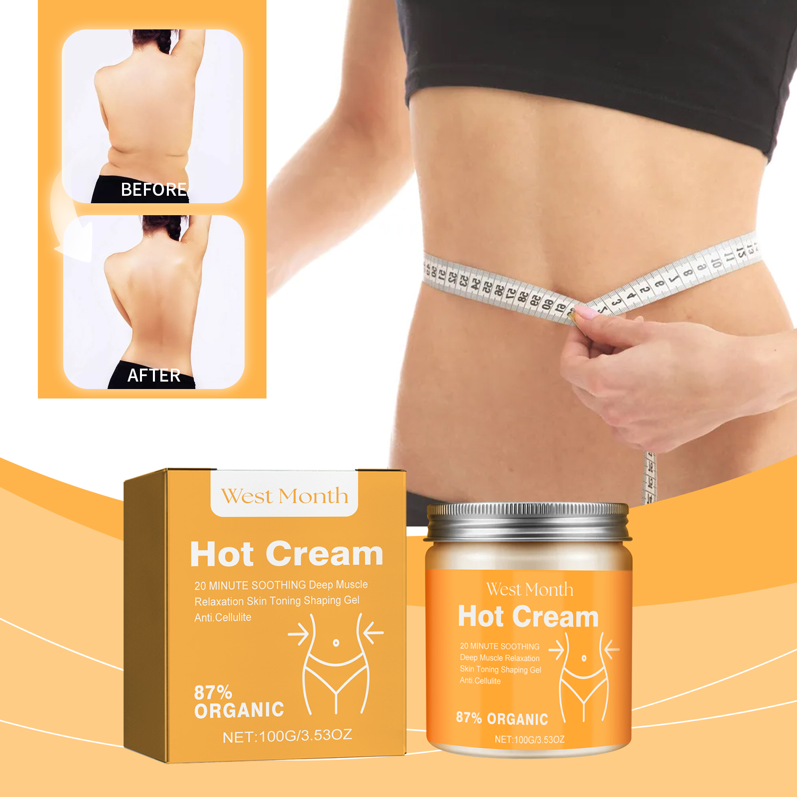 Body Care Cream Skin Tightening For Legs Arms Waist And Whole Body Use
