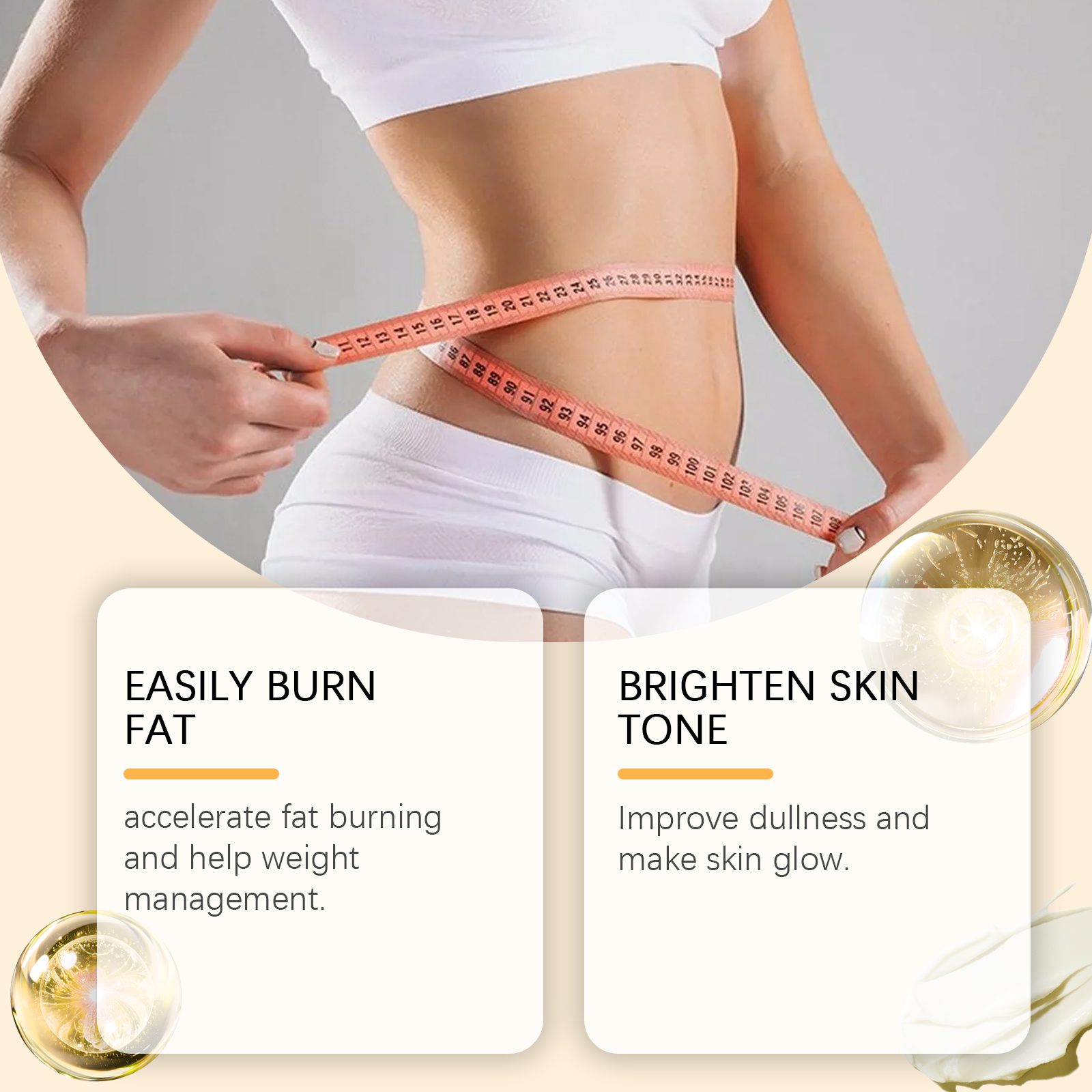 Body Care Cream Skin Tightening For Legs Arms Waist And Whole Body Use