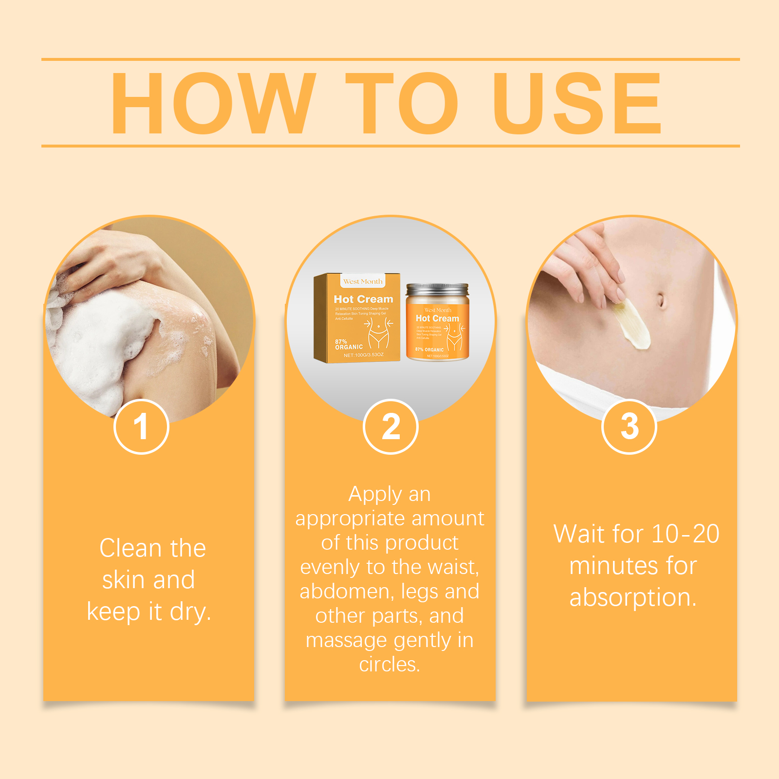 Body Care Cream Skin Tightening For Legs Arms Waist And Whole Body Use