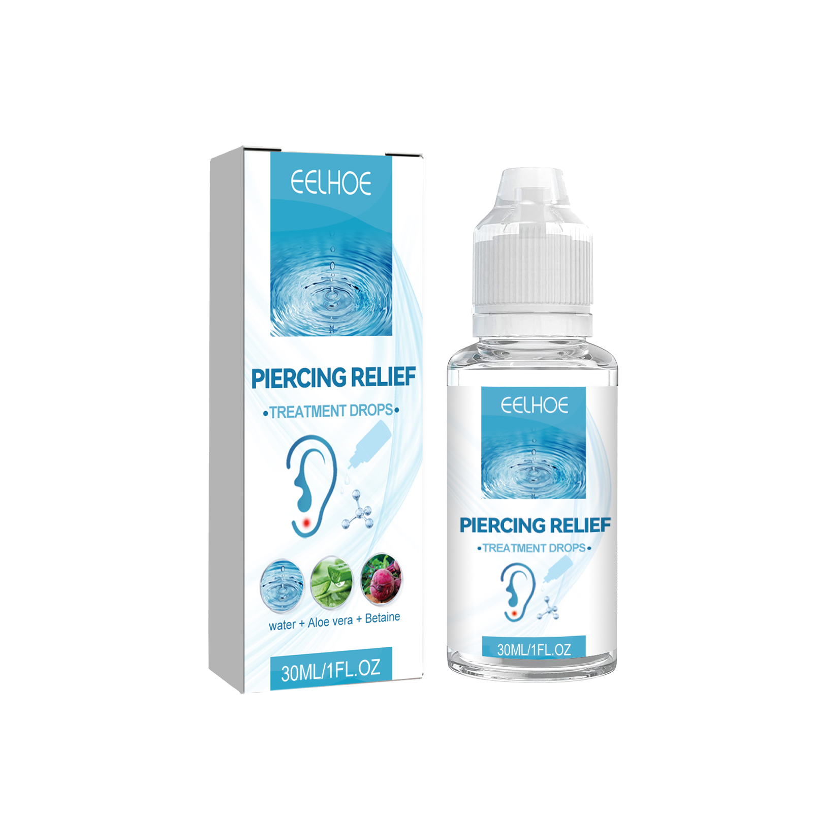 Piercing Relief Treatment Drops Aftercare Soothing Piercing Care Liquid 30ml