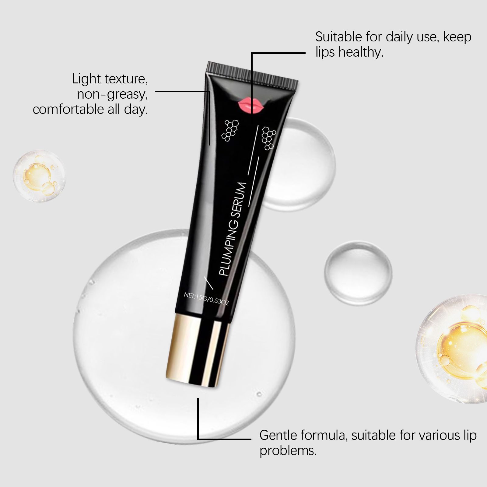 Moisturizing Lip Oil Hydrating Plumping For Dry Lips Daily Lip Care Treatment