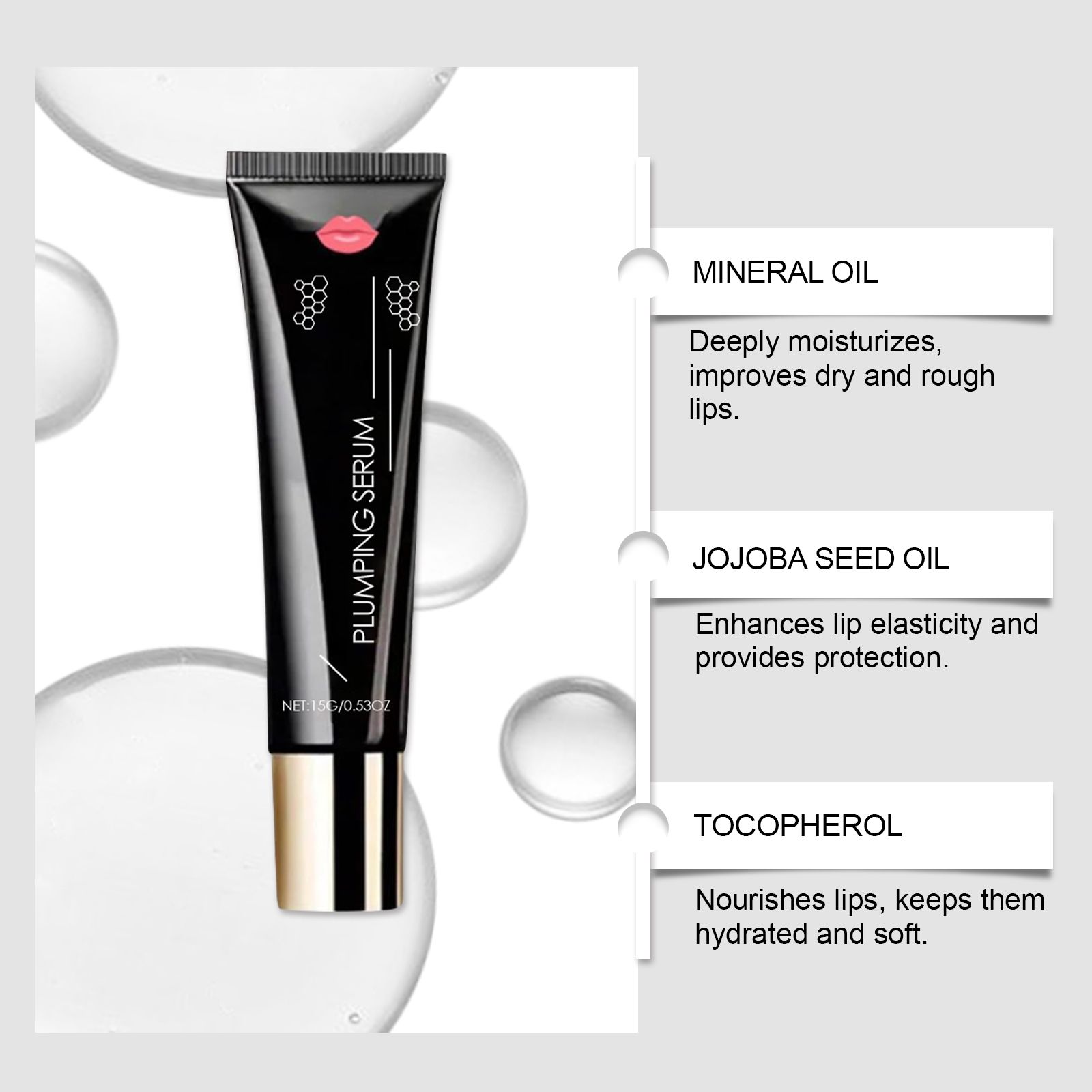 Moisturizing Lip Oil Hydrating Plumping For Dry Lips Daily Lip Care Treatment