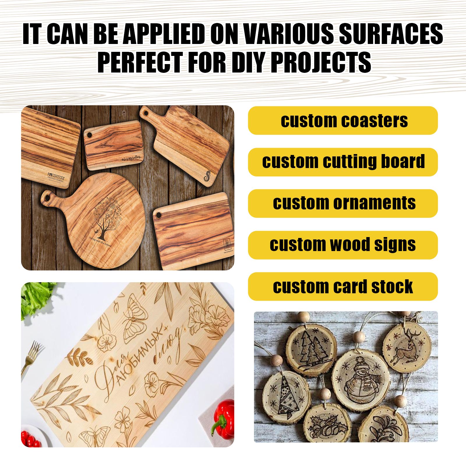 Wood Burning Marker Pen For DIY Coasters Cutting Boards And Wood Crafts Heat Activated Design Tool