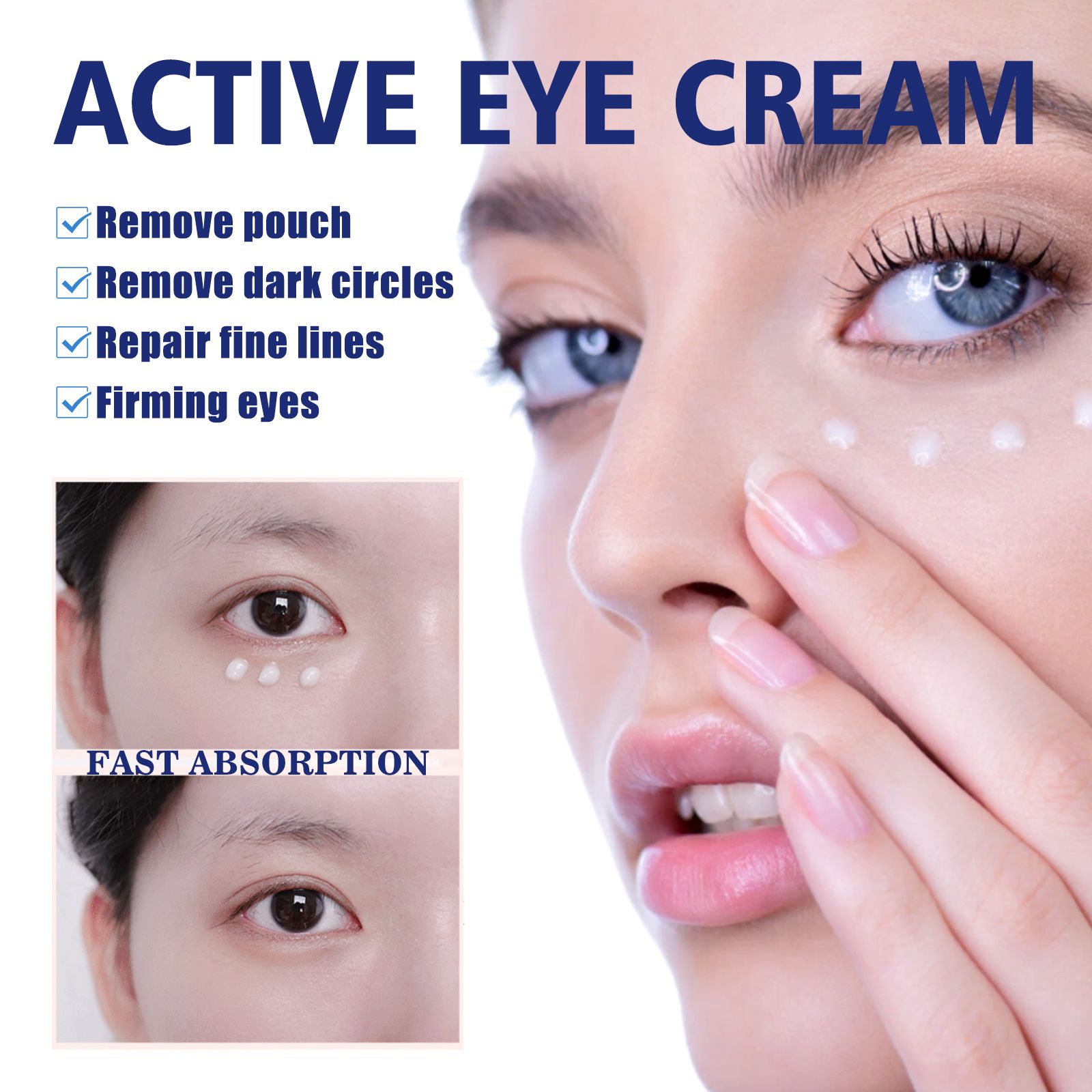 Active Eye Cream Anti Wrinkle Firming For Dark Circles Puffiness And Fine Lines 30ml