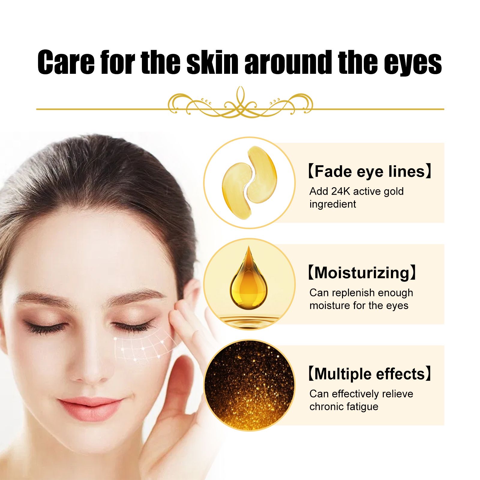 Collagen Eye Mask Hydrating Firming For Dark Circles Puffiness And Daily Eye Care
