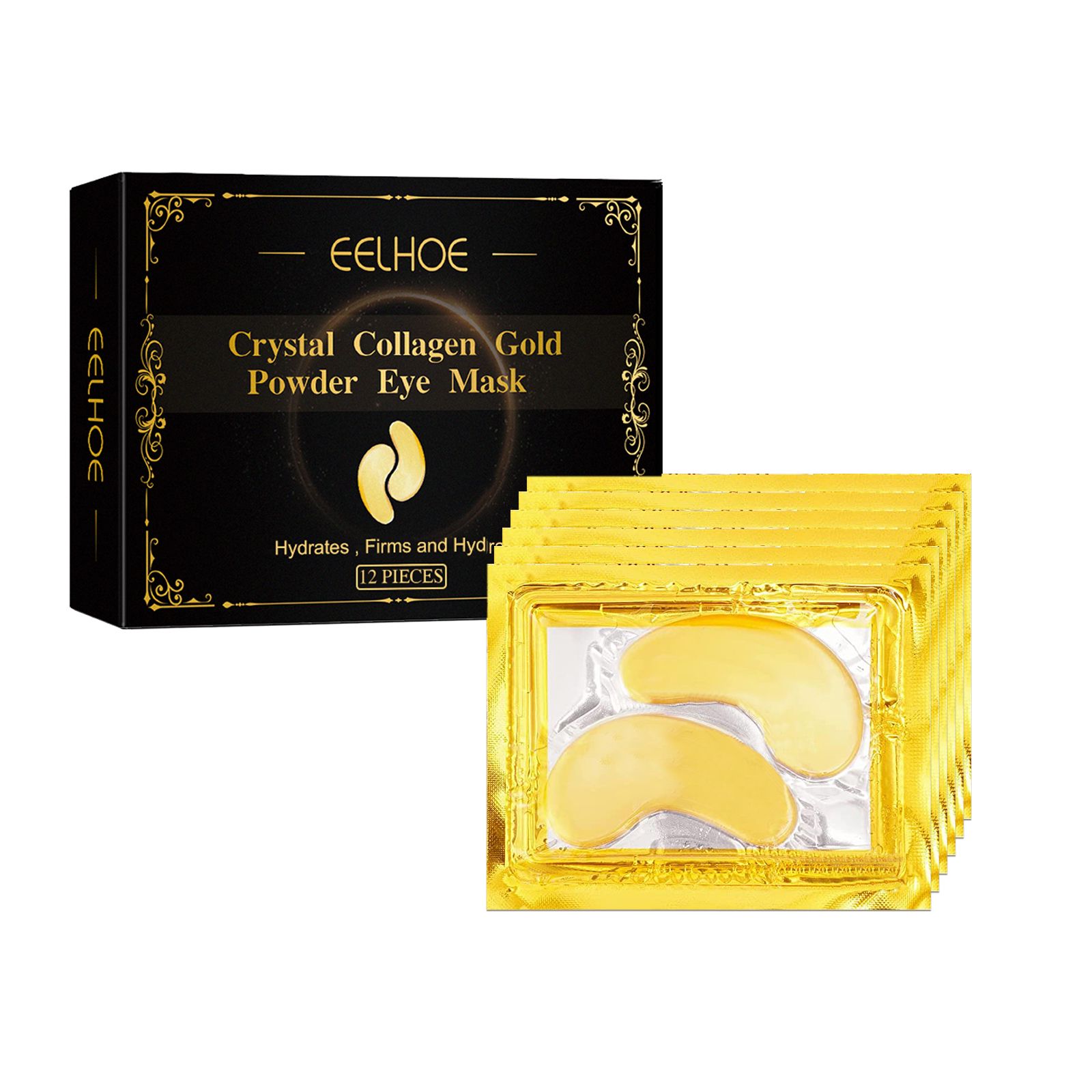Collagen Eye Mask Hydrating Firming For Dark Circles Puffiness And Daily Eye Care