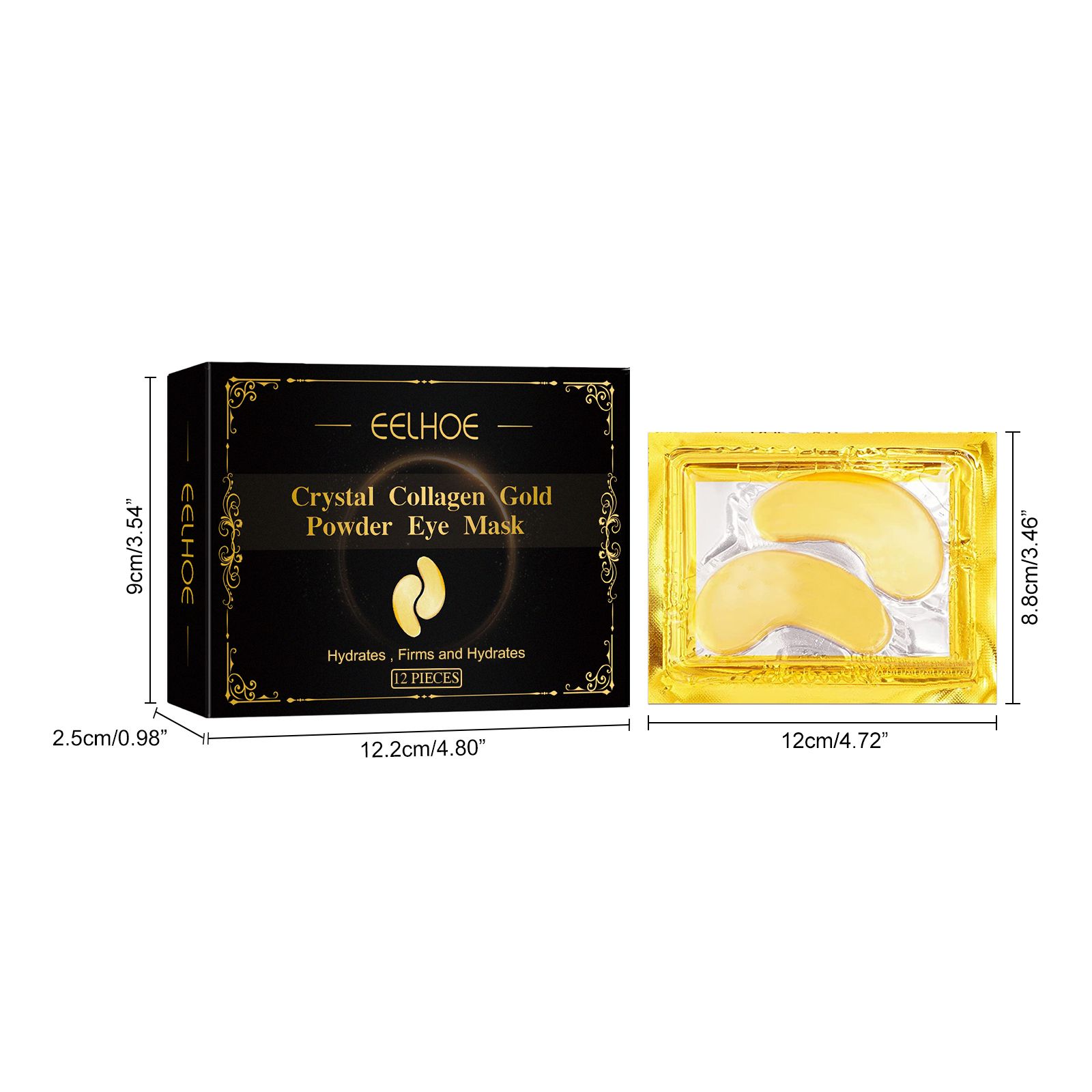 Collagen Eye Mask Hydrating Firming For Dark Circles Puffiness And Daily Eye Care