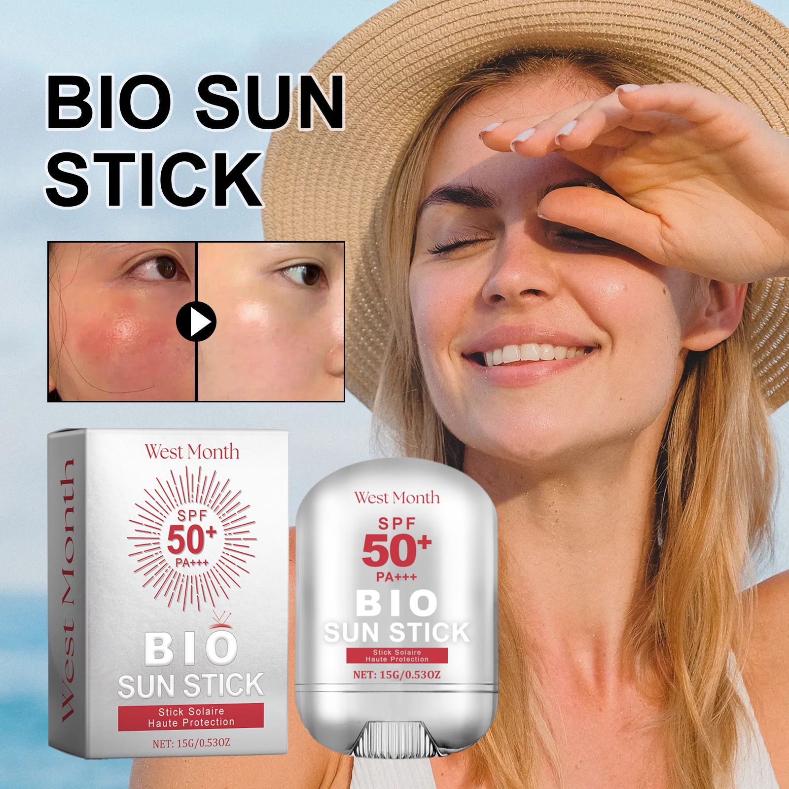 Protection Stick With Fullerene And Niacinamide For Outdoor Skin Care And Daily Use