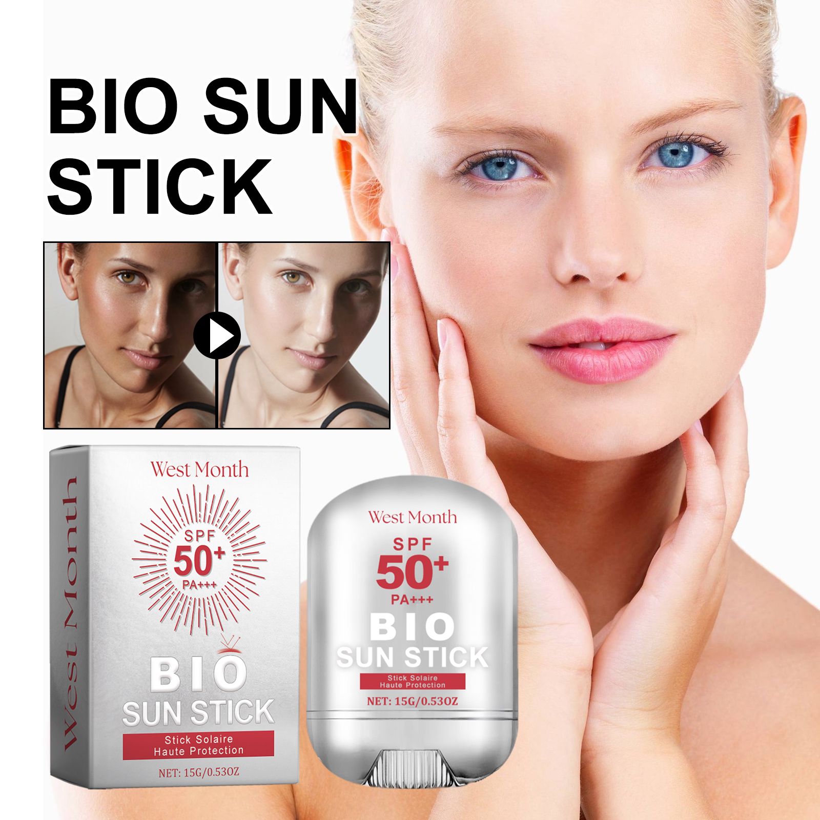 Protection Stick With Fullerene And Niacinamide For Outdoor Skin Care And Daily Use
