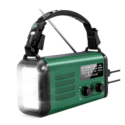 10000mAh Solar Hand Crank Emergency Radio NOAA AM FM