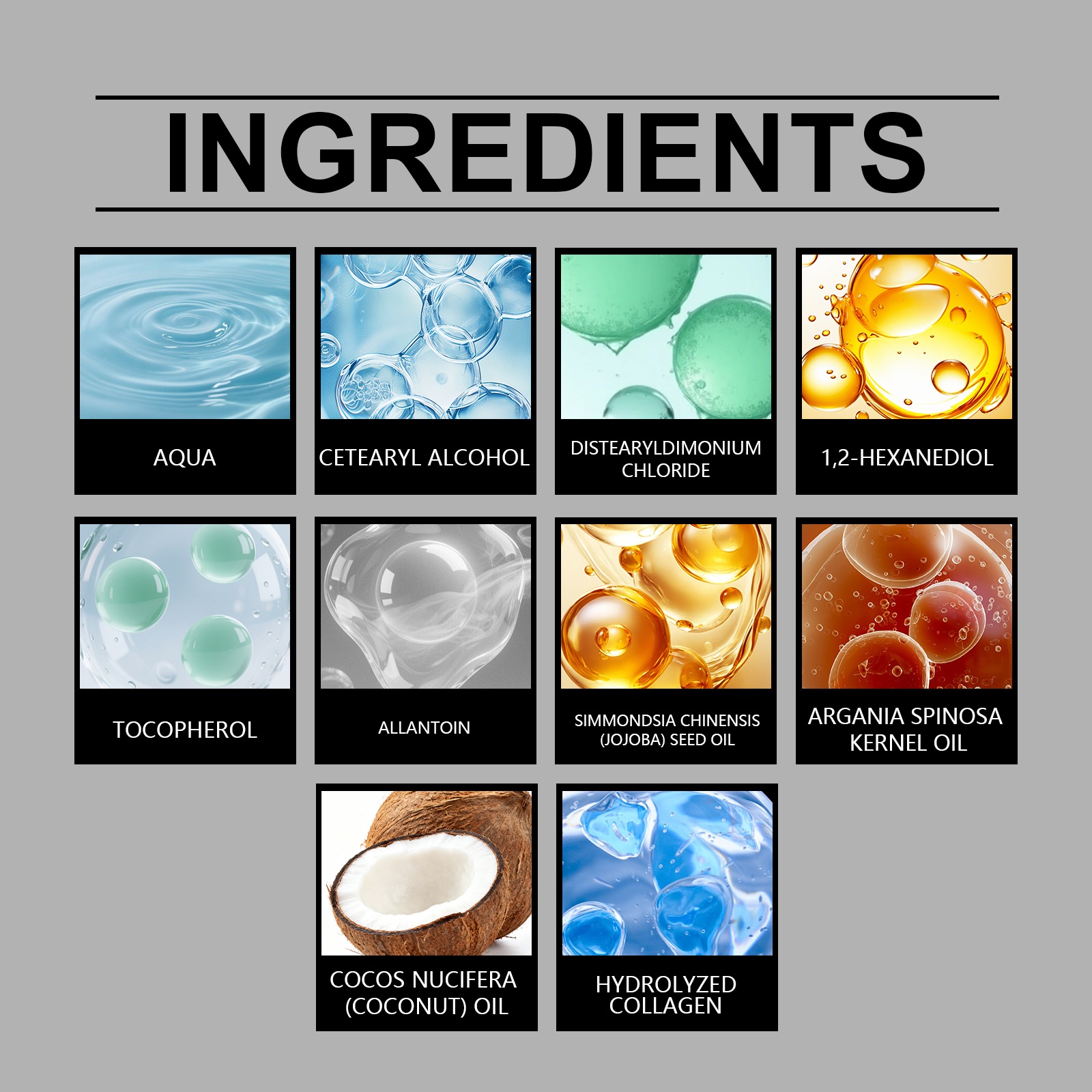 Collagen Hair Mask Coconut Oil Moisturizer Conditioner Soft Smooth Care Dry Frizzy Damaged Repair Revitalize Hair Conditioner