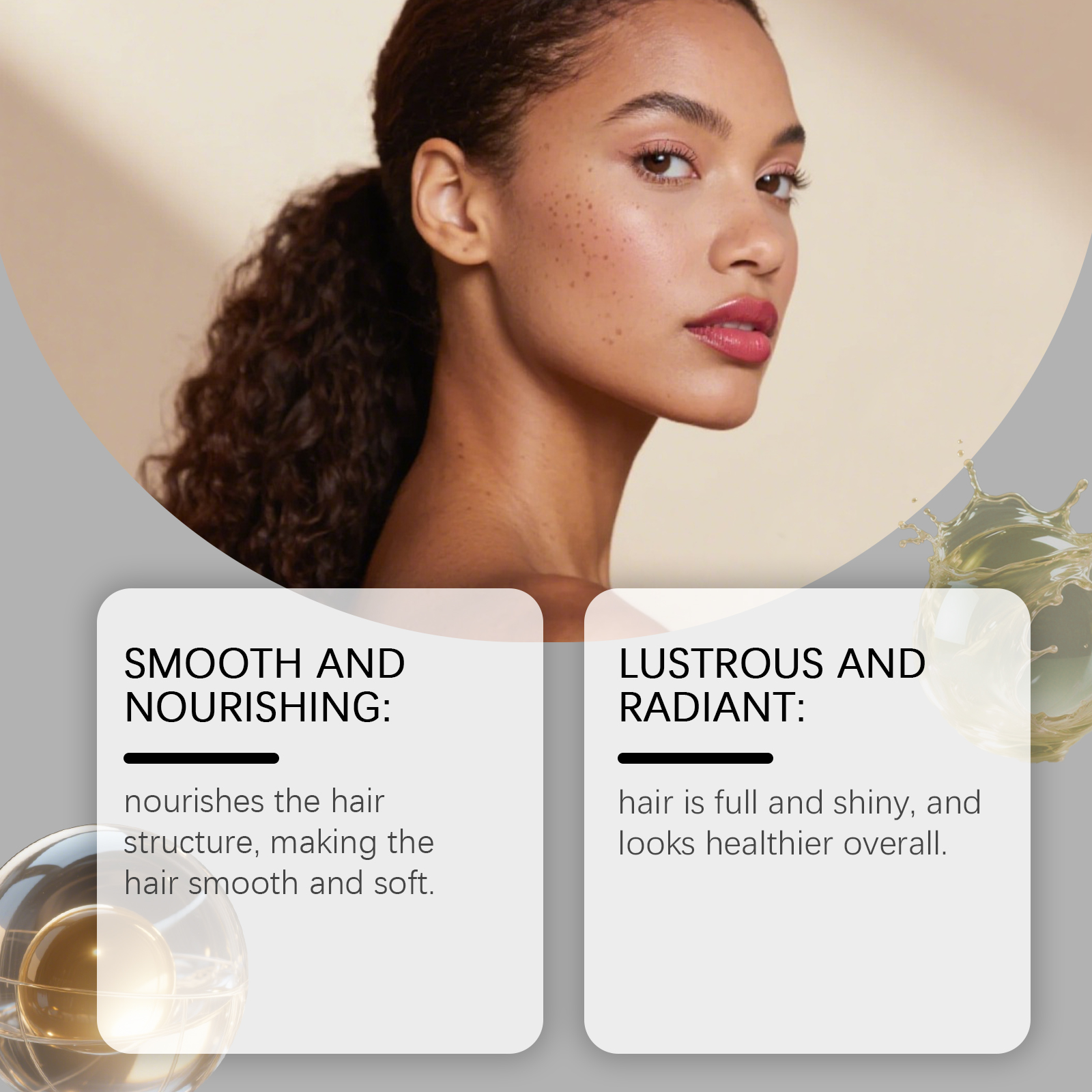 Collagen Hair Mask Coconut Oil Moisturizer Conditioner Soft Smooth Care Dry Frizzy Damaged Repair Revitalize Hair Conditioner