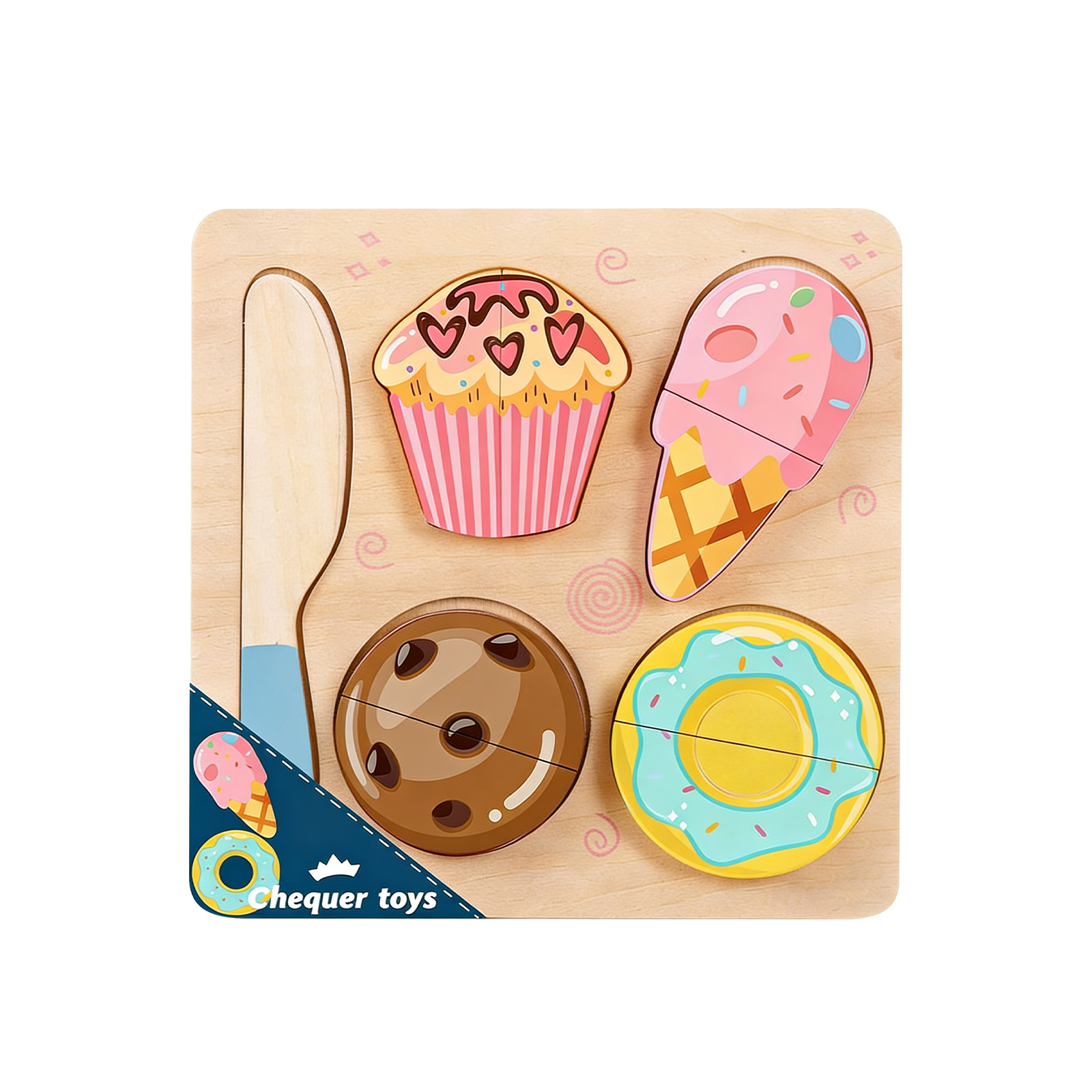 (Vegetable) Wooden Play Food For Kids Wooden Play Food Fruits Pretend Cutting Toy Puzzle Educational Toy Kitchen Food Toy For Toddler & Kids