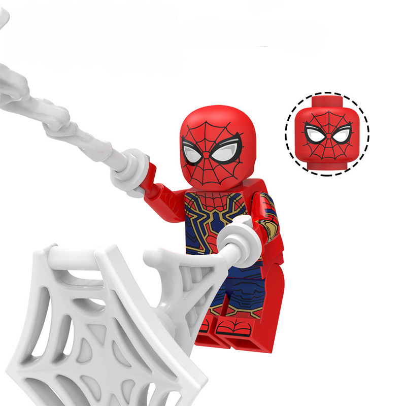 (Style C) Spider Man Building Blocks Collectible Toy Role Play Mini Figures Kids Anime Decoration and Birthday Gifts for Kids and Fans