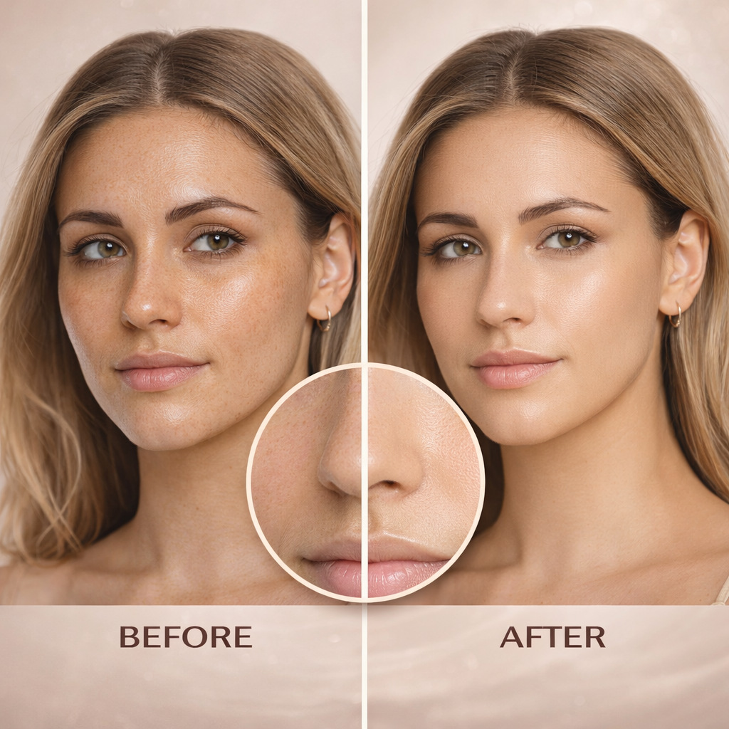 Luminous Light Adapting Foundation Fluid Medium Skin Tone Natural Radiant Finish for Daily Home Use Natural 30ml