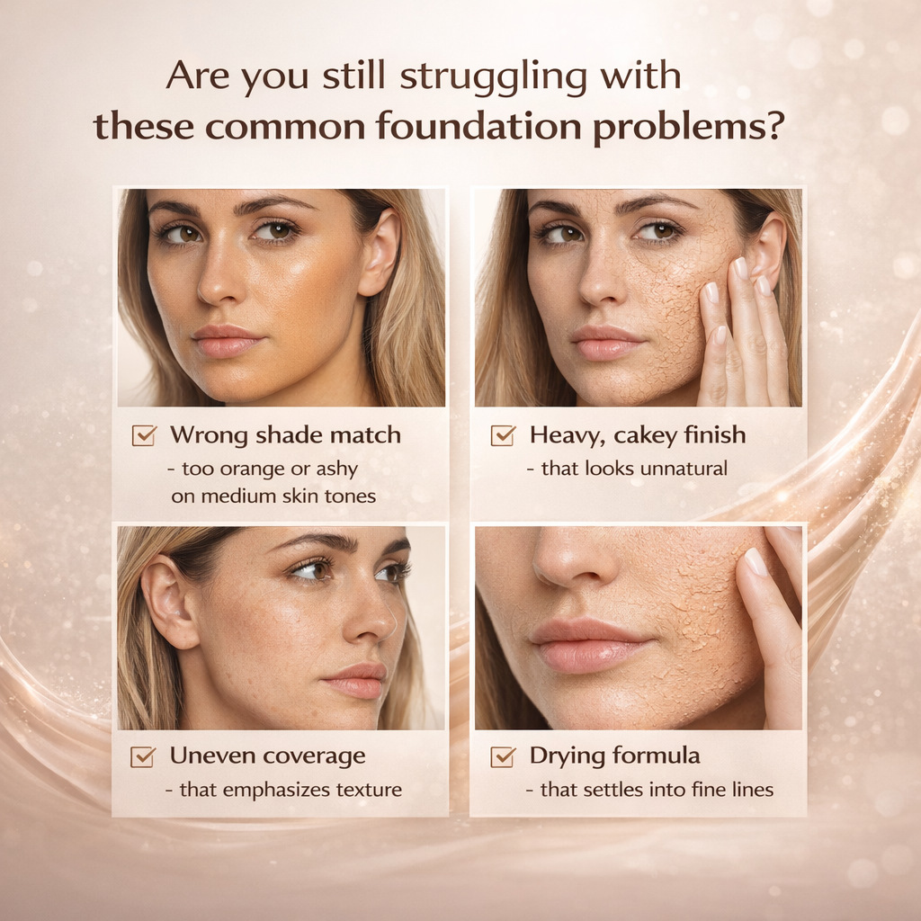 Luminous Light Adapting Foundation Fluid Medium Skin Tone Natural Radiant Finish for Daily Home Use Natural 30ml
