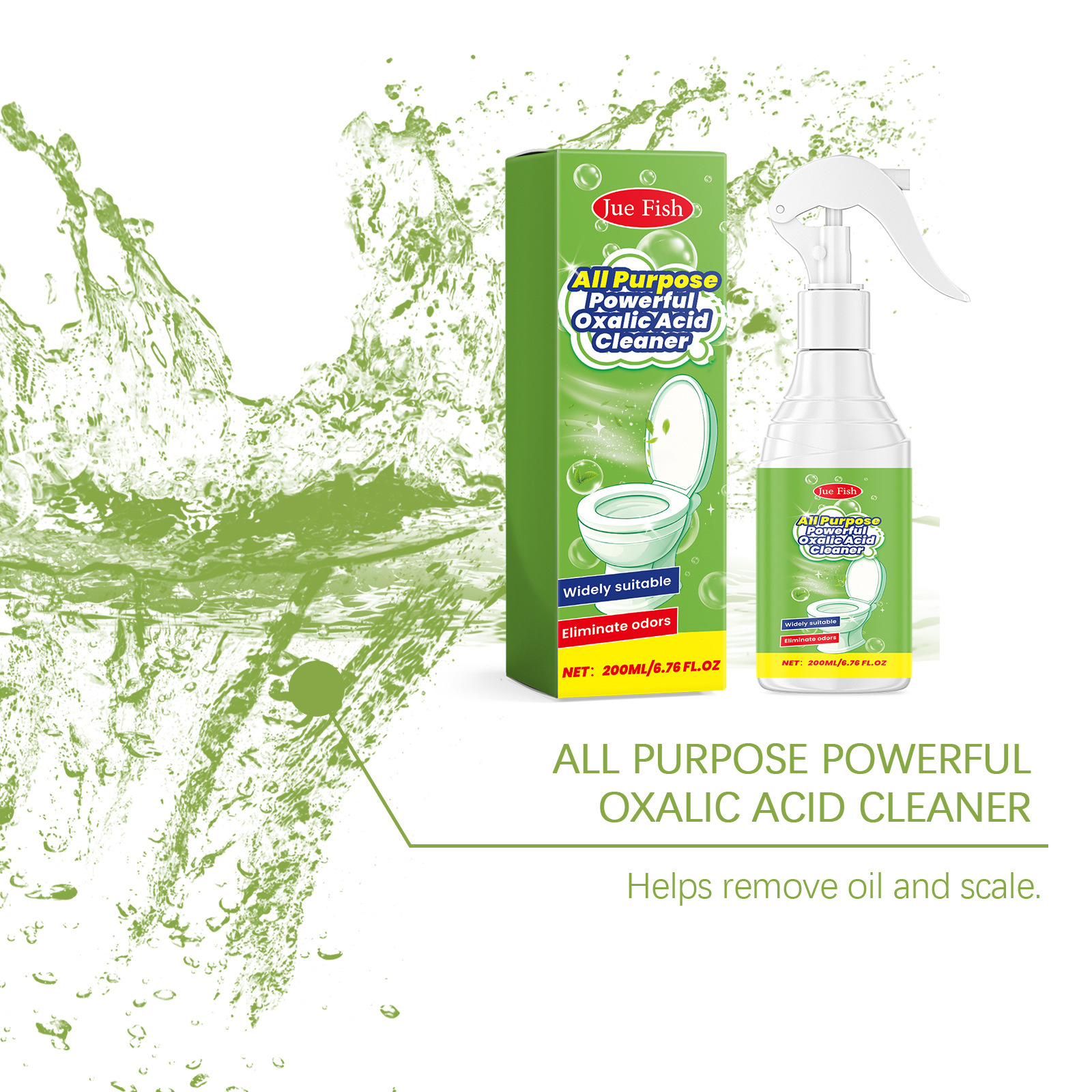 Multipurpose Home Cleaning Spray Deep Cleaning Stain And Grease Remover For Bathroom Kitchen Daily Household Use