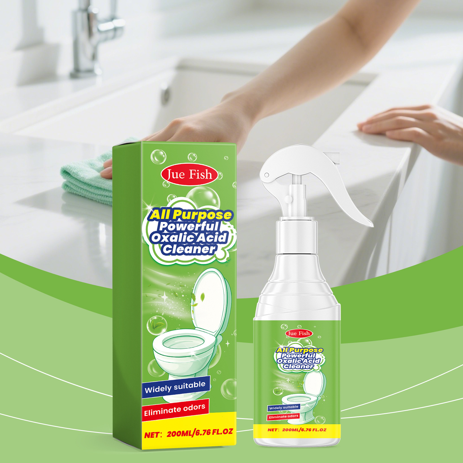Multipurpose Home Cleaning Spray Deep Cleaning Stain And Grease Remover For Bathroom Kitchen Daily Household Use