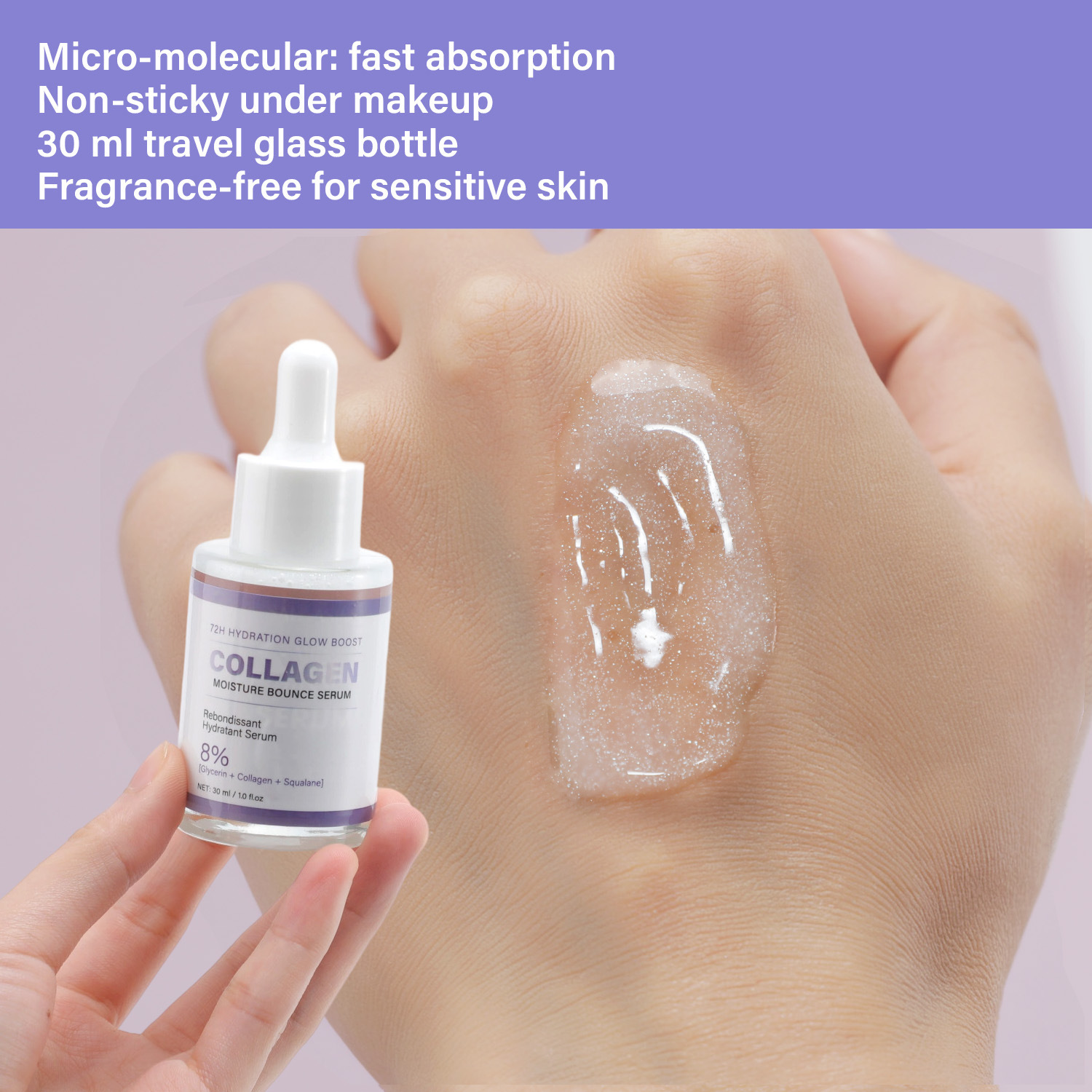 Collagen Moisturizing Elasticity Essence For Hydrating Firming Skin Daily Face Care Treatment 30ml