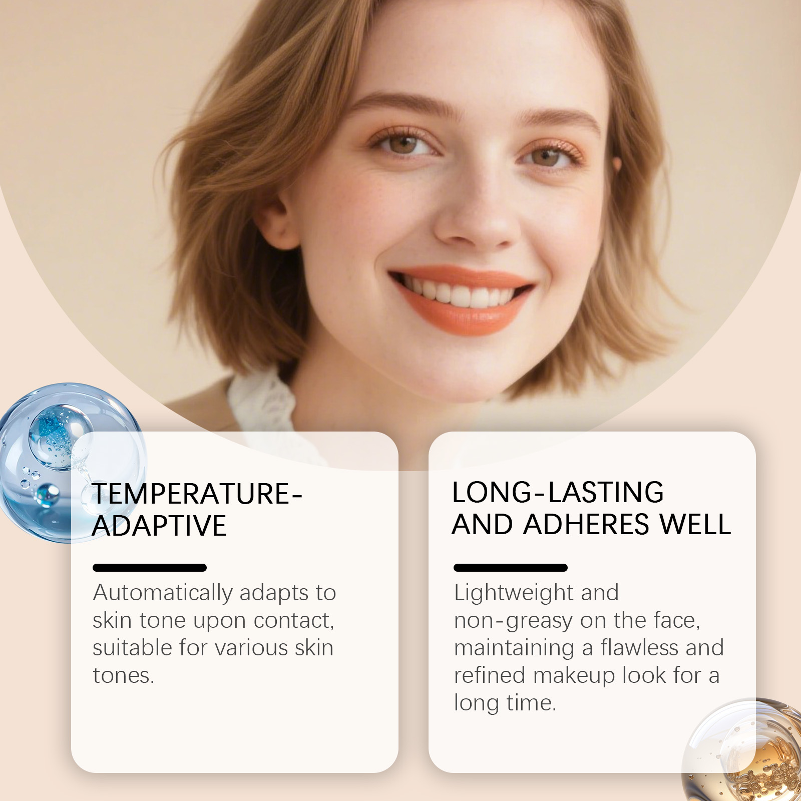 (Medium Dark) Skin Concealer Foundation Mild Moisturizing Natural Fit Sheer Cover Hydrating Light Longwear For Facial Makeup Daily Use