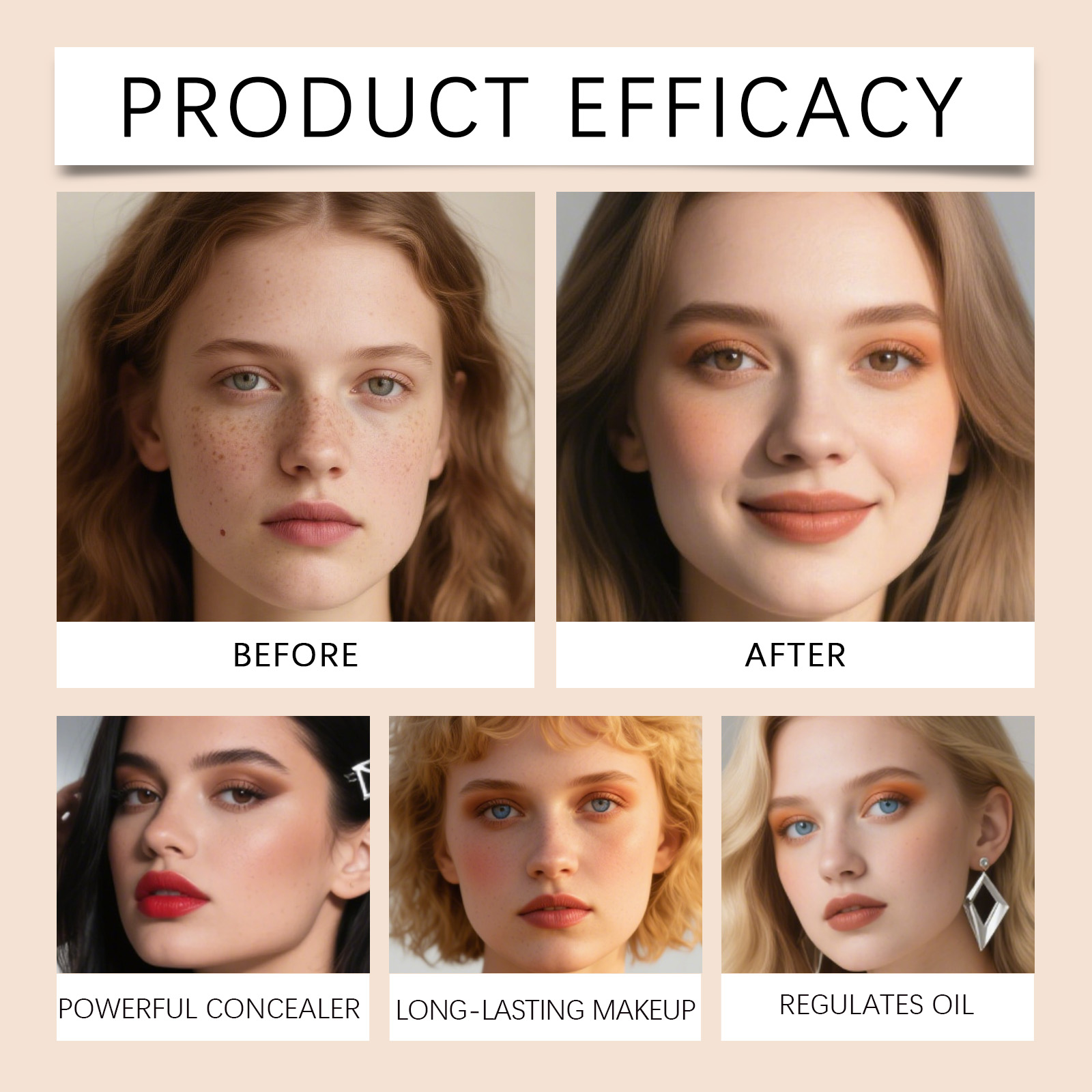 (Medium Dark) Skin Concealer Foundation Mild Moisturizing Natural Fit Sheer Cover Hydrating Light Longwear For Facial Makeup Daily Use