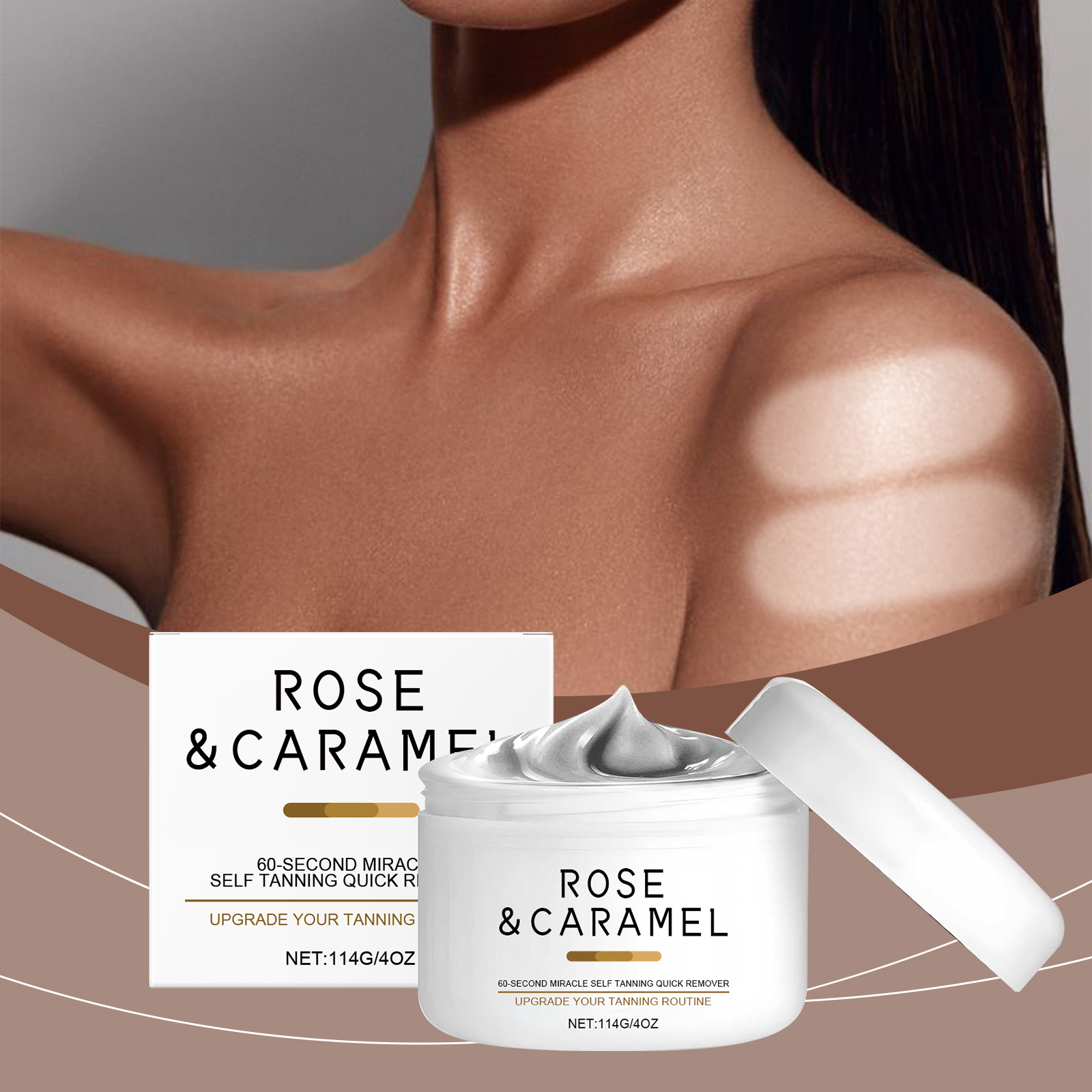 Rose Caramel Scrub Cream Mild Exfoliating Moisturizing Skin Purifying For Body Joint Smooth Complexion Care Lotion