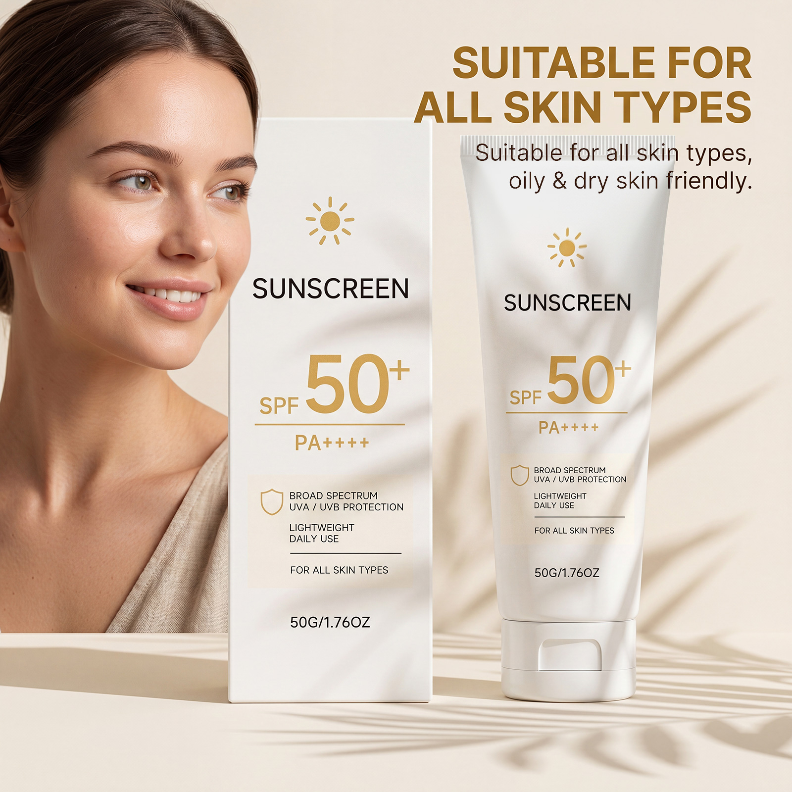 Light Sheer Defense Cream Watery Soft Texture Summer Facial Skin