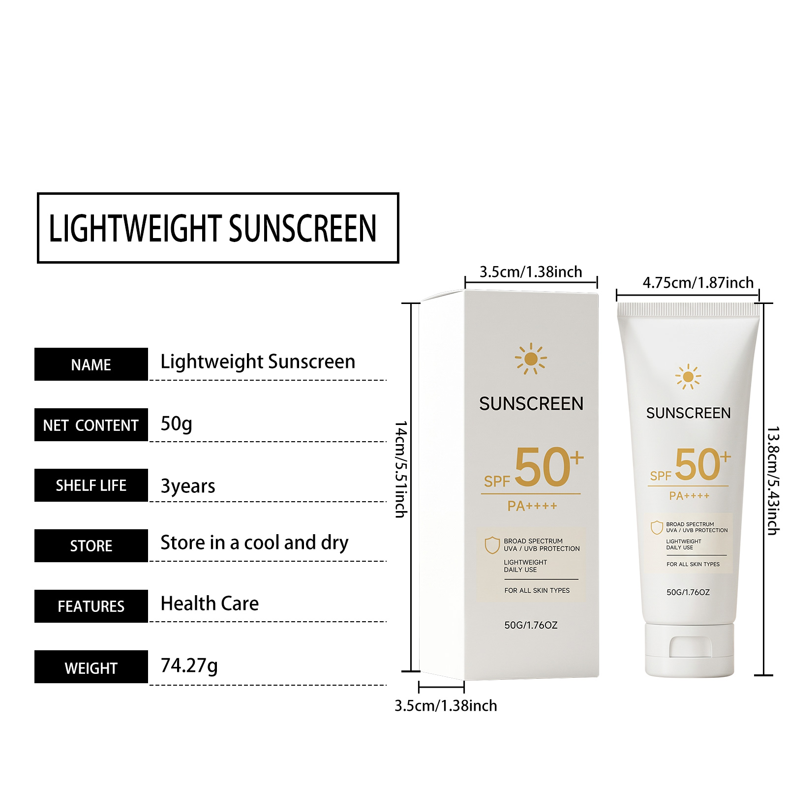 Light Sheer Defense Cream Watery Soft Texture Summer Facial Skin