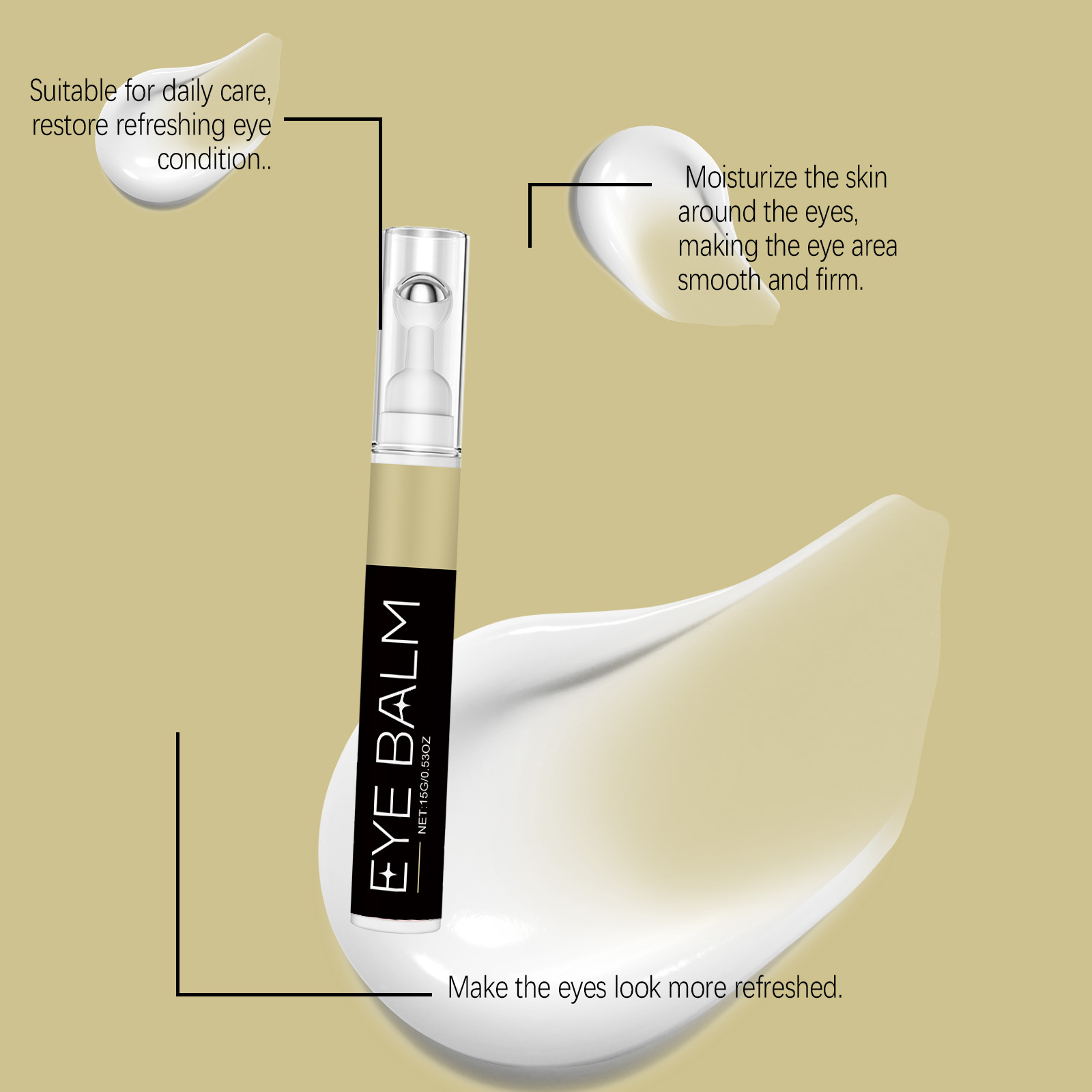 Retinol Moisturizing Eye Cream Gentle Mild Massage Eye Area Nourish Skin Fade Lines Hydrating Brightening Care