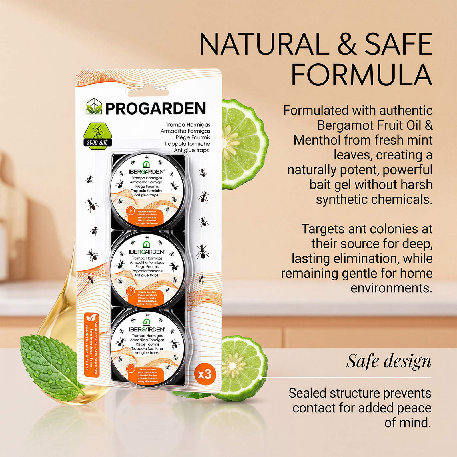Ant Trap Box Mild Bait Insect Repellent Ant Prevention Supply Kitchen Bathroom Household Corner Window Daily