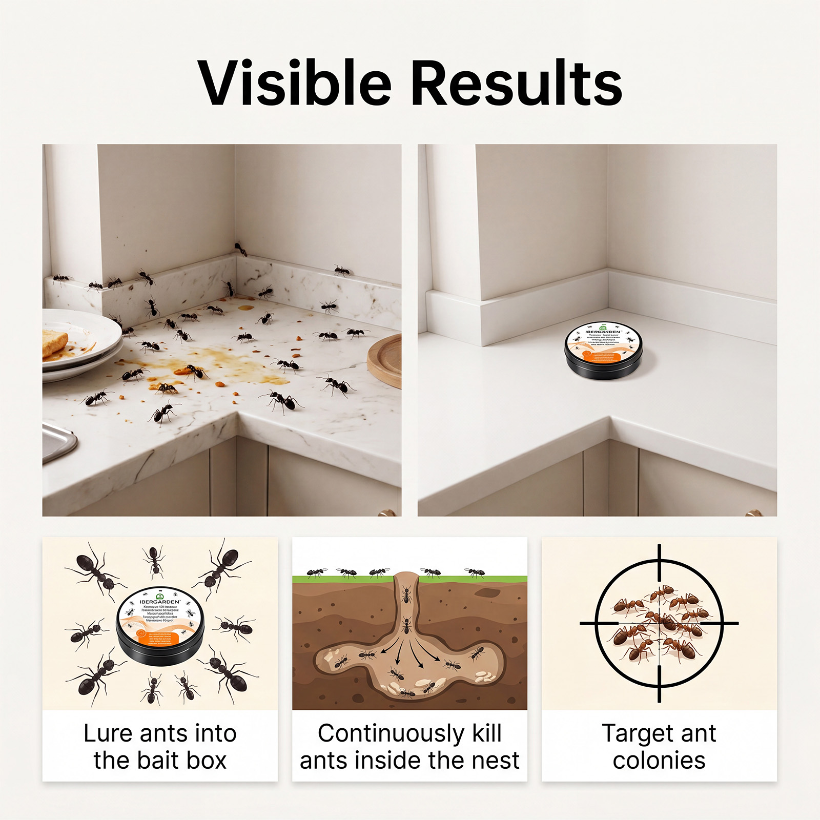 Ant Trap Box Mild Bait Insect Repellent Ant Prevention Supply Kitchen Bathroom Household Corner Window Daily