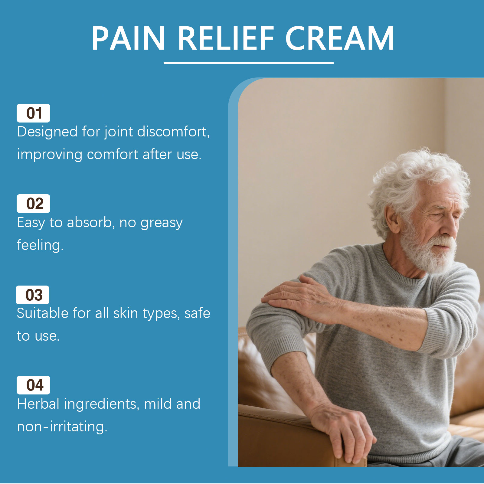 Joint Care Cream Daily Moisturizing Nourishing External Apply Massage Knee Wrist Skin Lotion