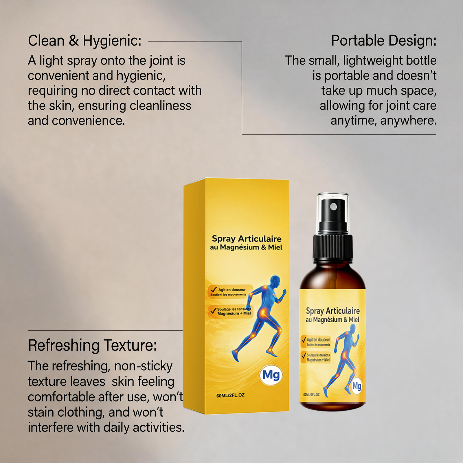 Joint Relief Care Spray Mild Soft Skin Nourish External Comfort Knee Wrist Joint Tissue
