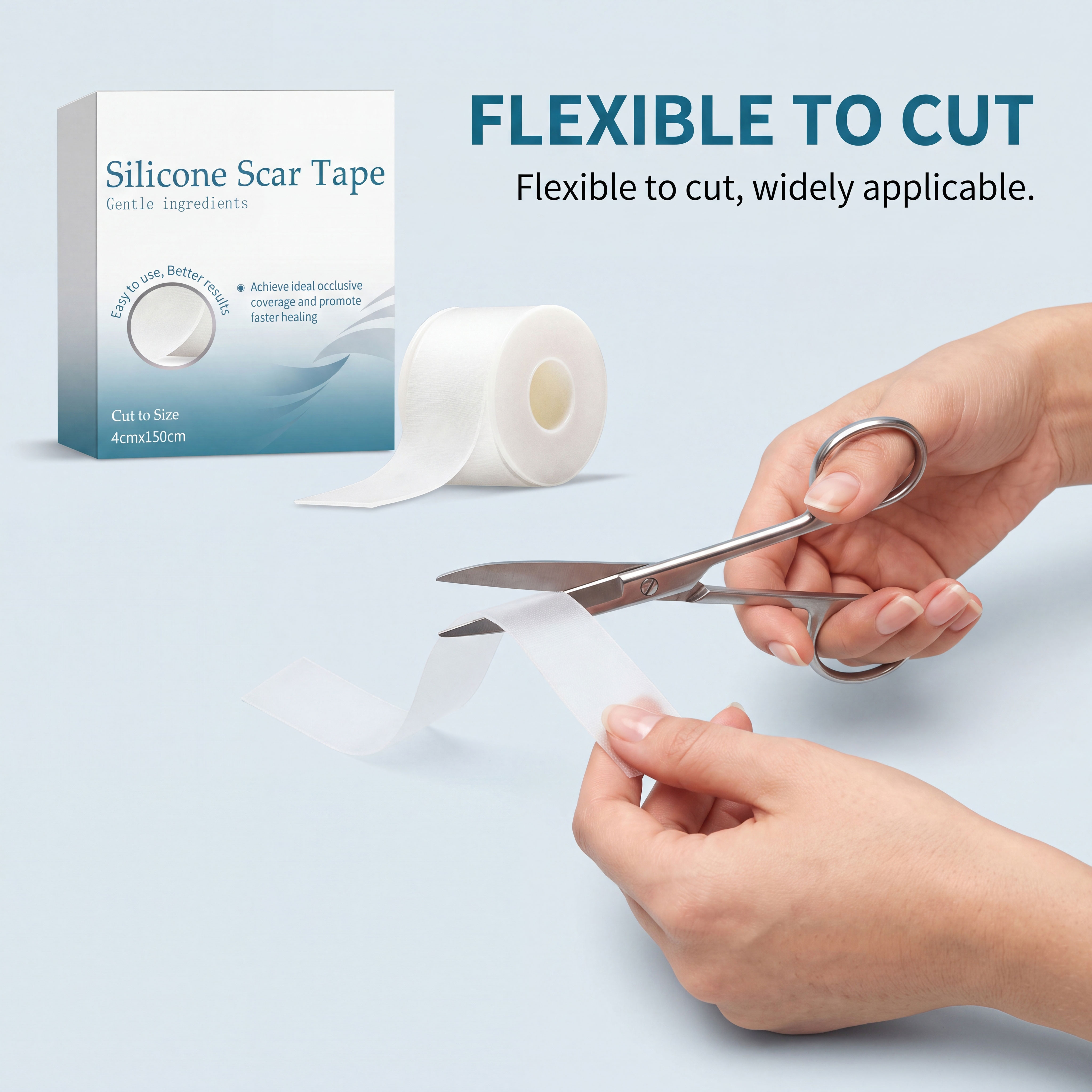 Skin Care Patch Silicone Material Skin Friendly Waterproof Breathable Smooth Protection Cuttable For Skin Treatment