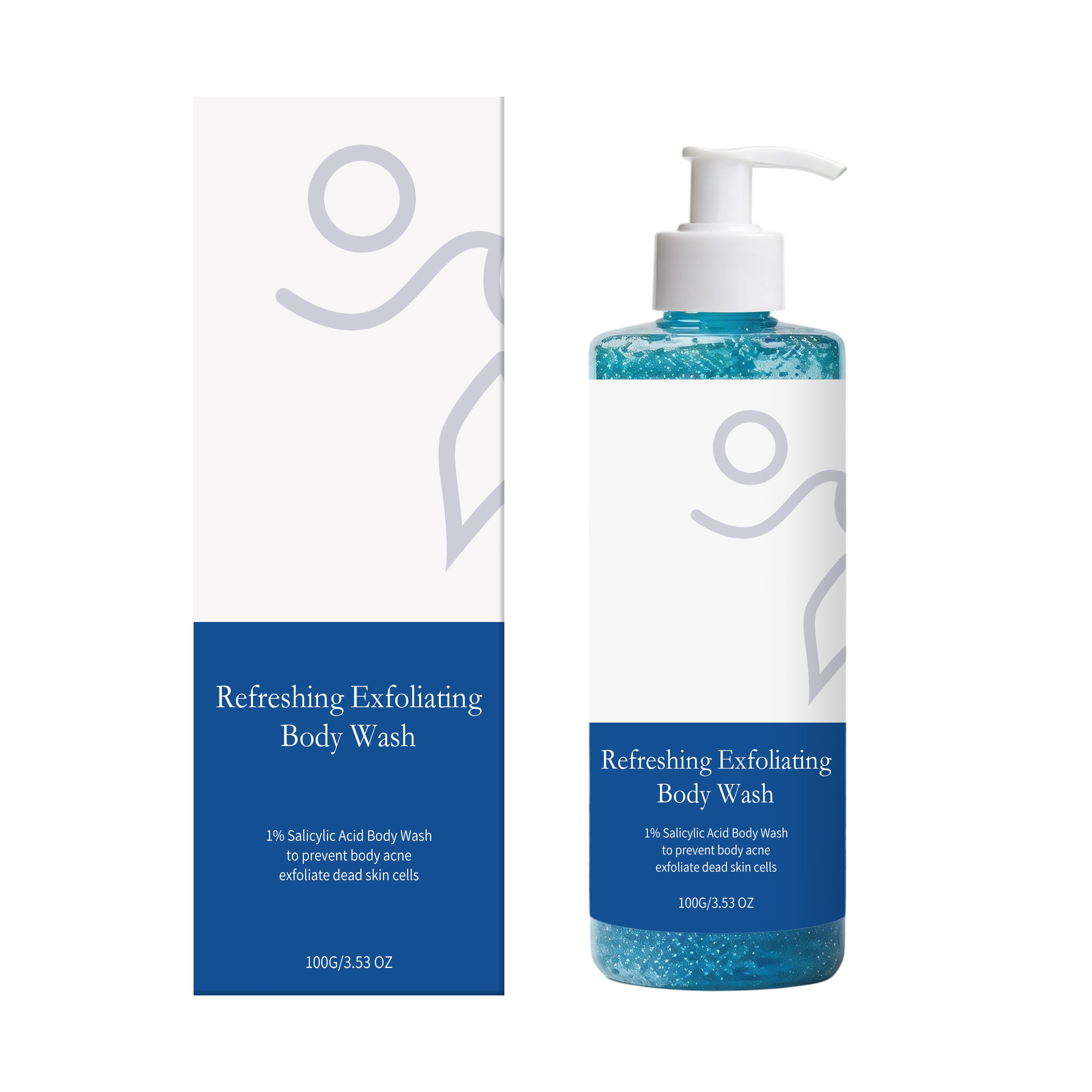 Exfoliating Body Wash Mild Moisturizing Dense Foam Silky Smooth Refreshing For Skin