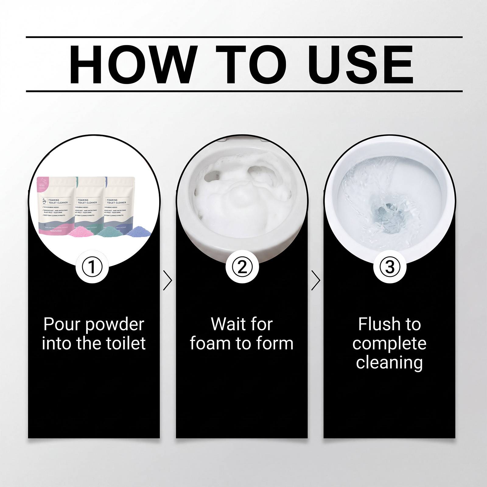 Foam Toilet Cleaner Purple Clean Daily Washing Scale Removal Reduce Odor Fresh Fragrance Bathroom Closestool