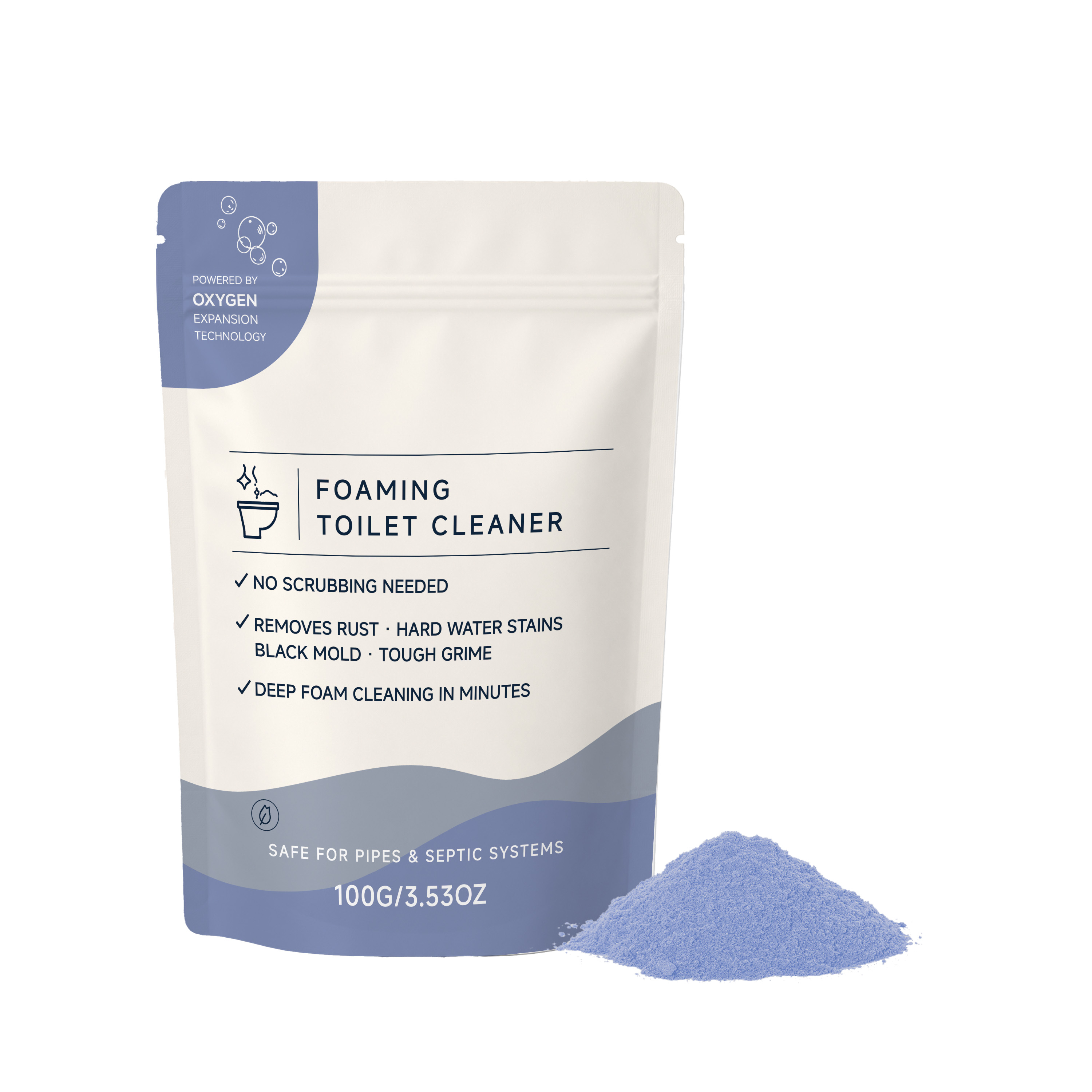 Foam Toilet Cleaner Purple Clean Daily Washing Scale Removal Reduce Odor Fresh Fragrance Bathroom Closestool