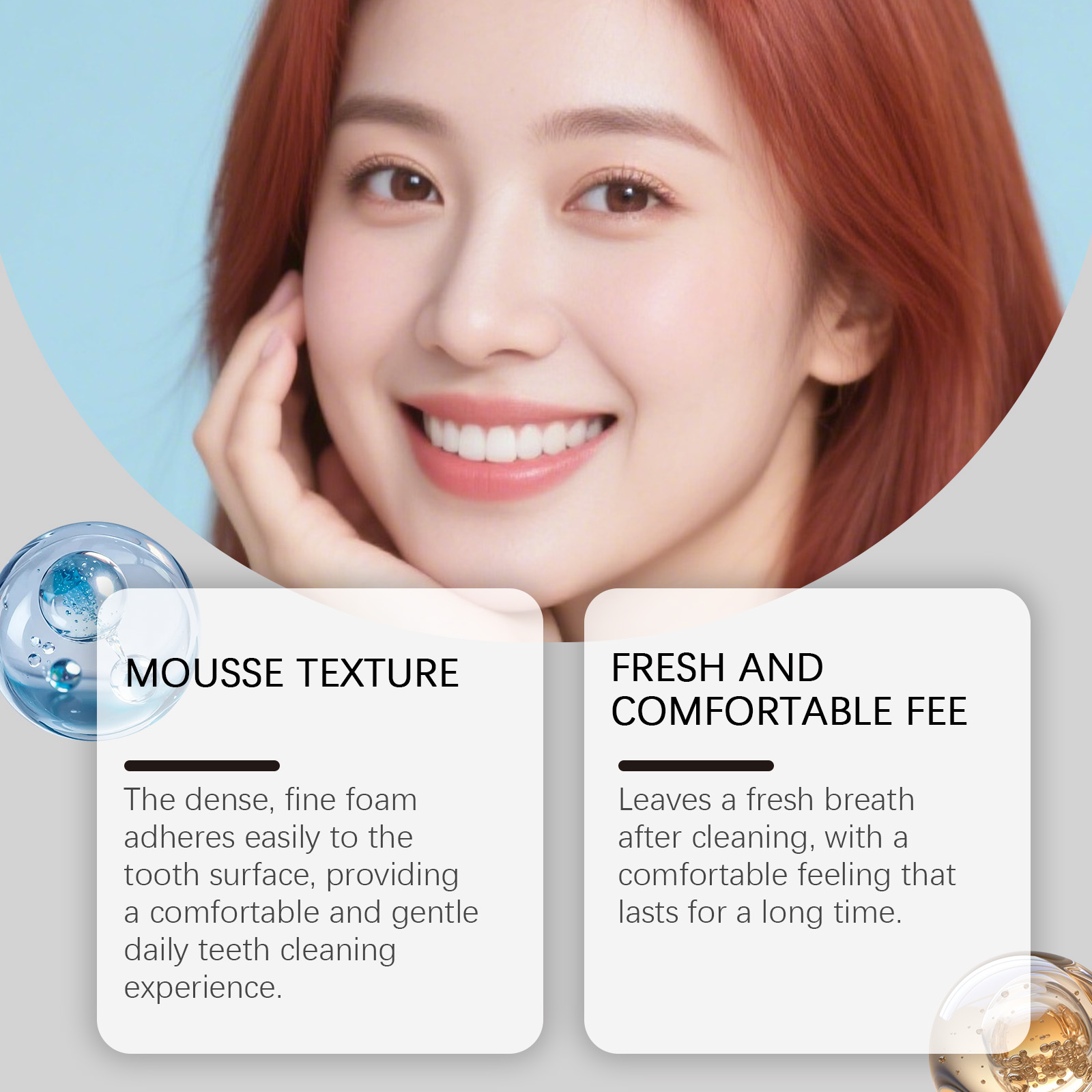 Whitening Teeth Cleaning Mousse Gentle Clean Tooth Surface Protect Oral Cavity Fresh Breath Daily Sanitary Care