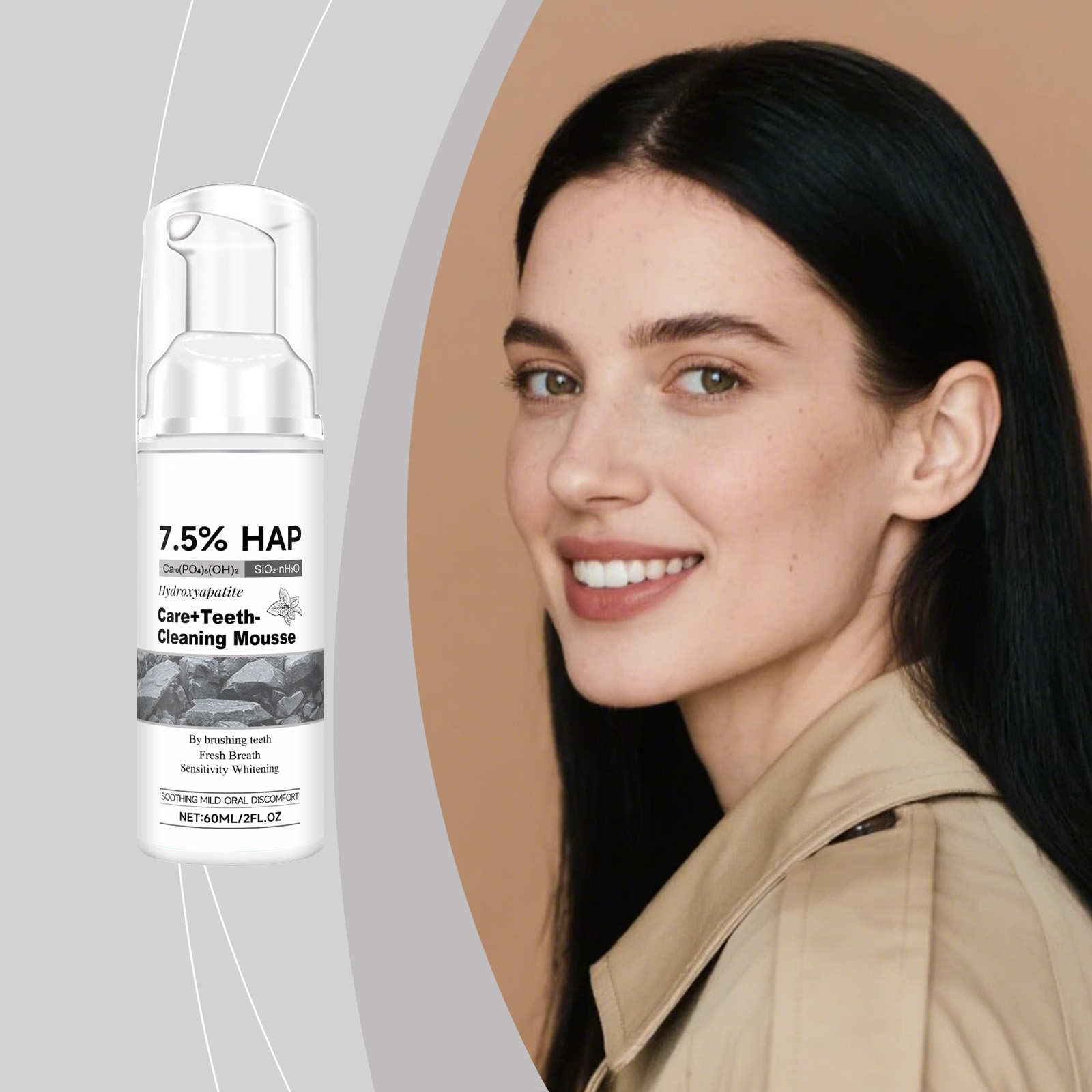 Whitening Teeth Cleaning Mousse Gentle Clean Tooth Surface Protect Oral Cavity Fresh Breath Daily Sanitary Care