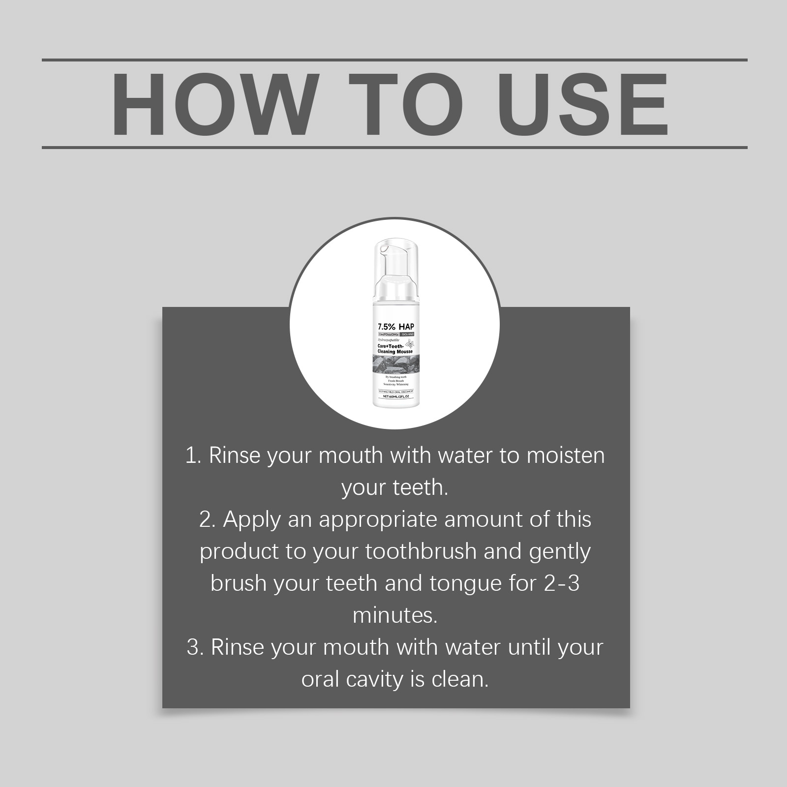 Whitening Teeth Cleaning Mousse Gentle Clean Tooth Surface Protect Oral Cavity Fresh Breath Daily Sanitary Care