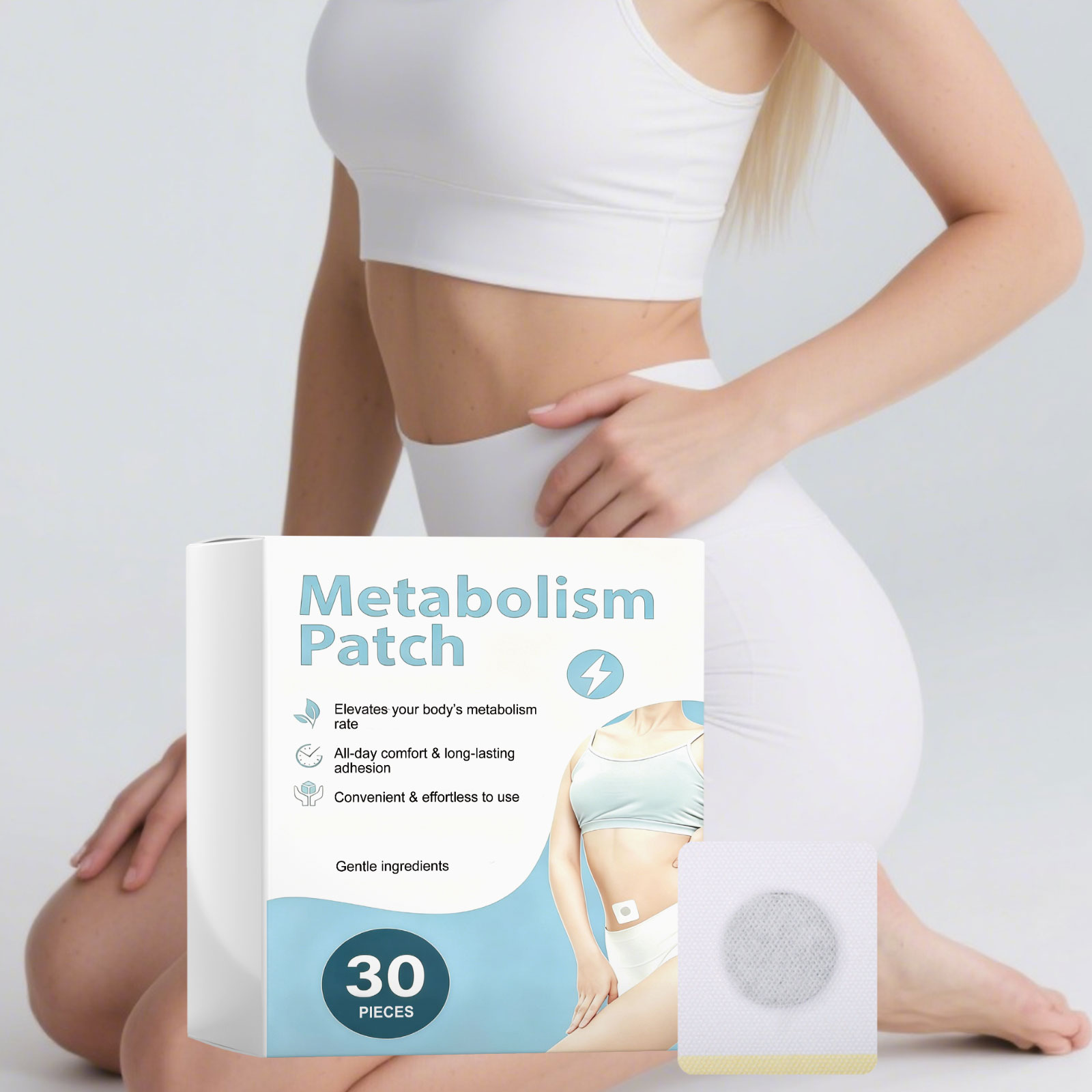 Mild Body Patch Nonwoven Fabric Light Breathable Cool Skin Friendly Body Care Patch