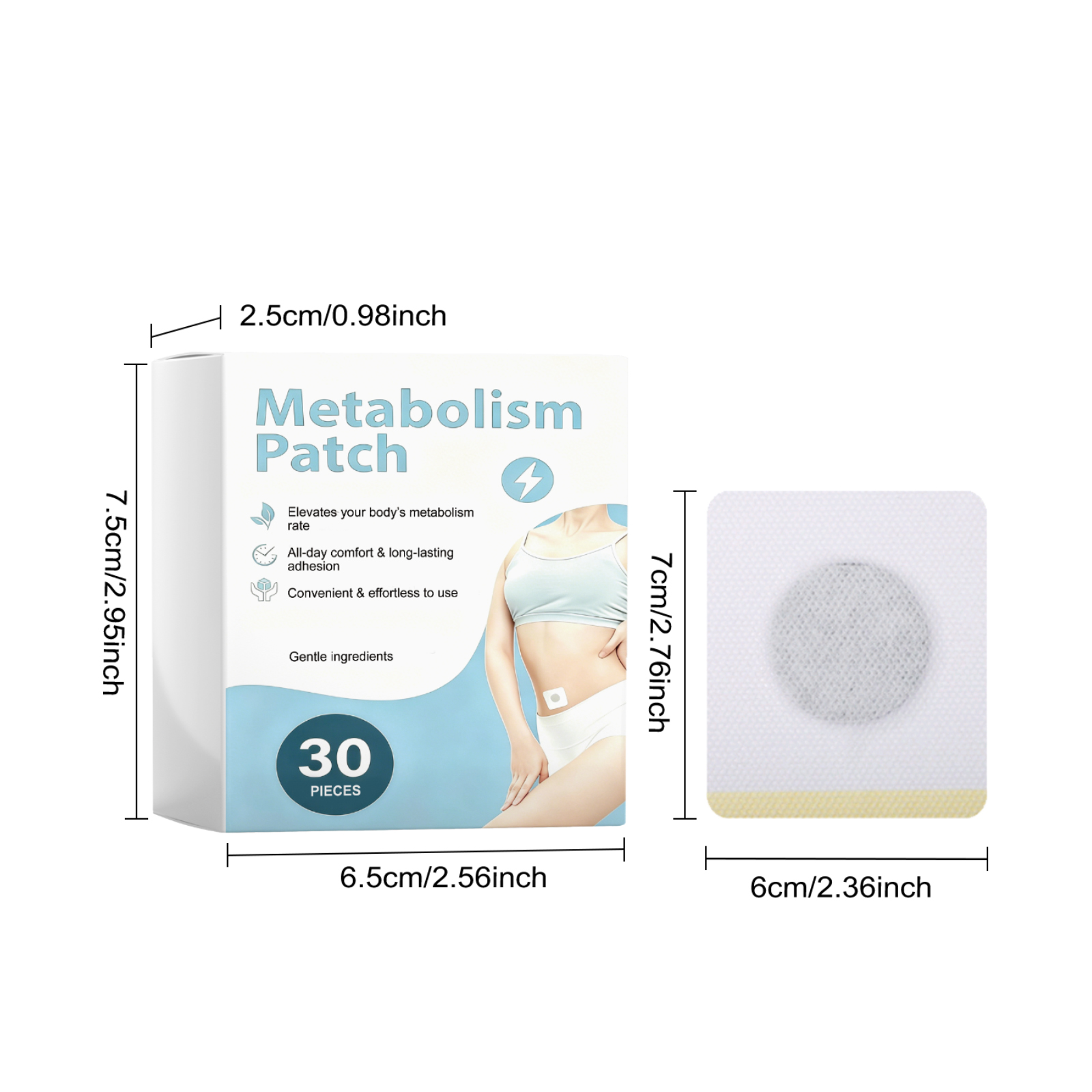 Mild Body Patch Nonwoven Fabric Light Breathable Cool Skin Friendly Body Care Patch