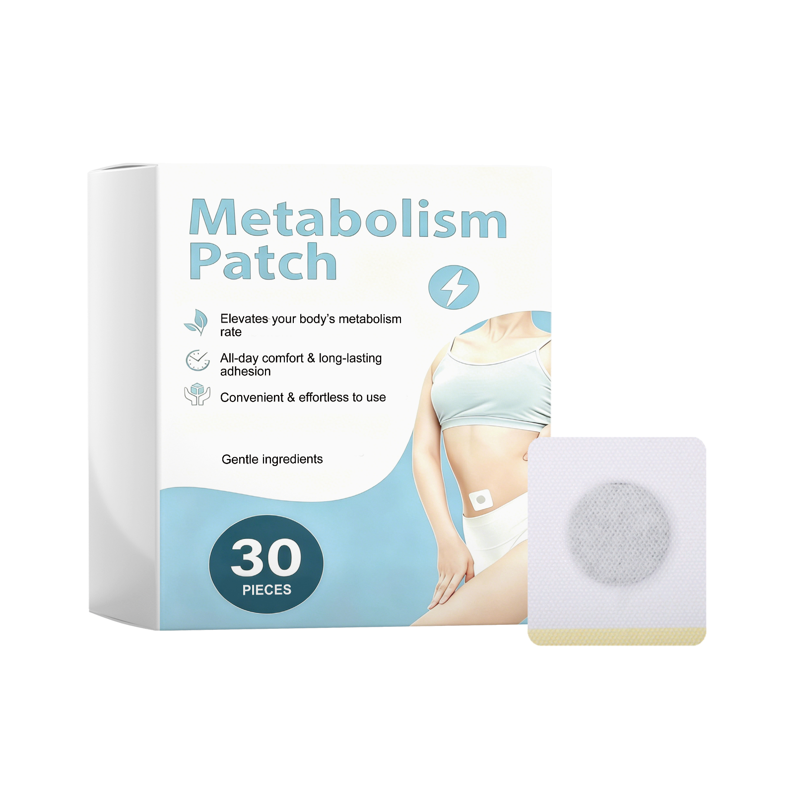 Mild Body Patch Nonwoven Fabric Light Breathable Cool Skin Friendly Body Care Patch